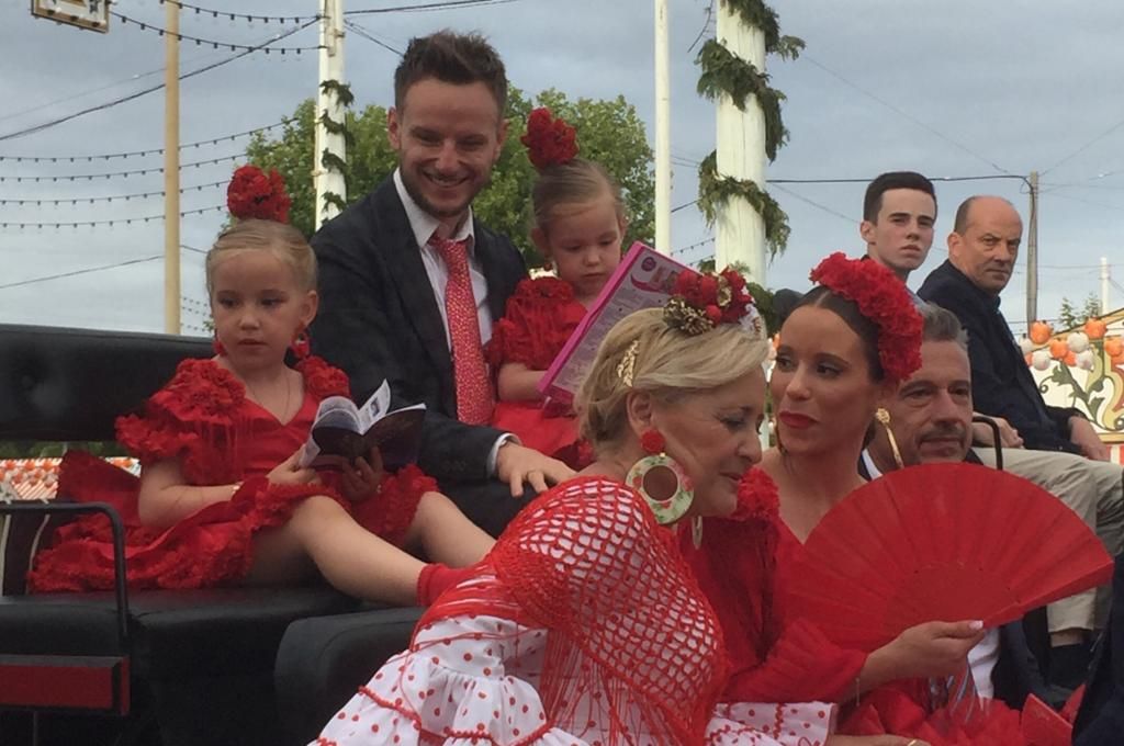  Ivan Rakitic, en la Feria de Sevilla.