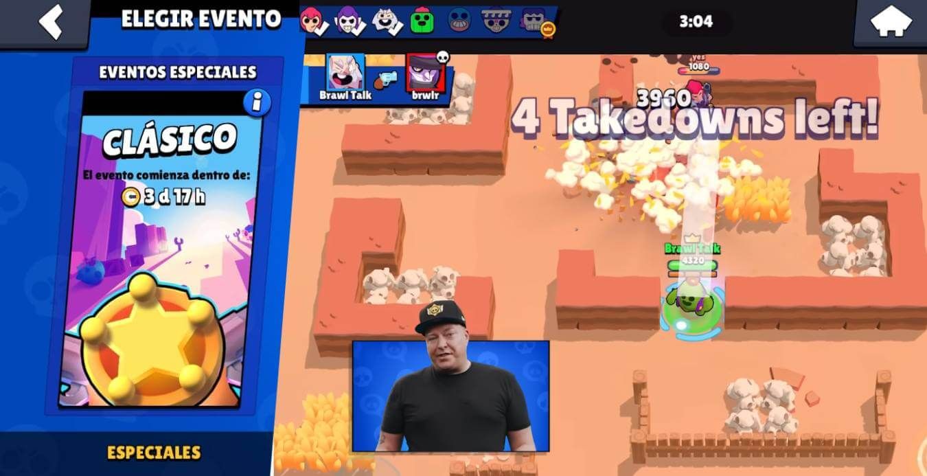 El modo recámara de brawlers de Brawl Stars Clásico