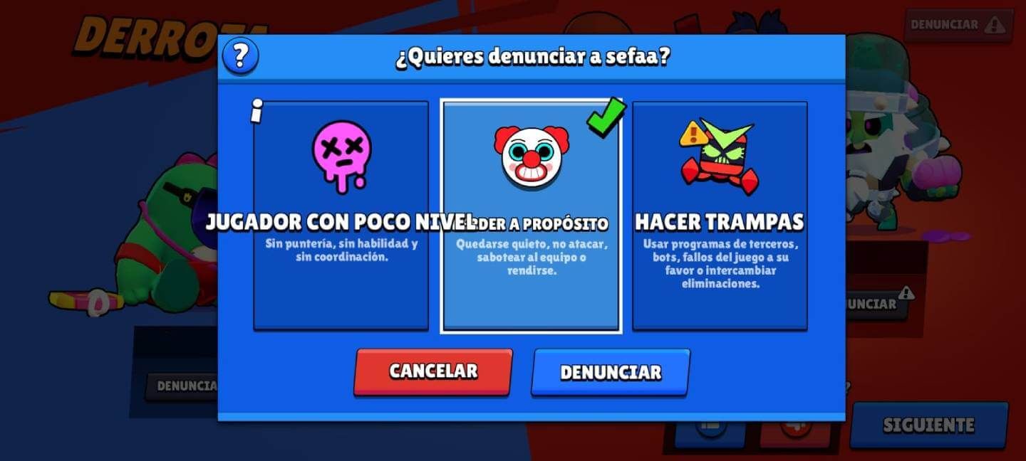 El report en Competitivo de Brawl Stars