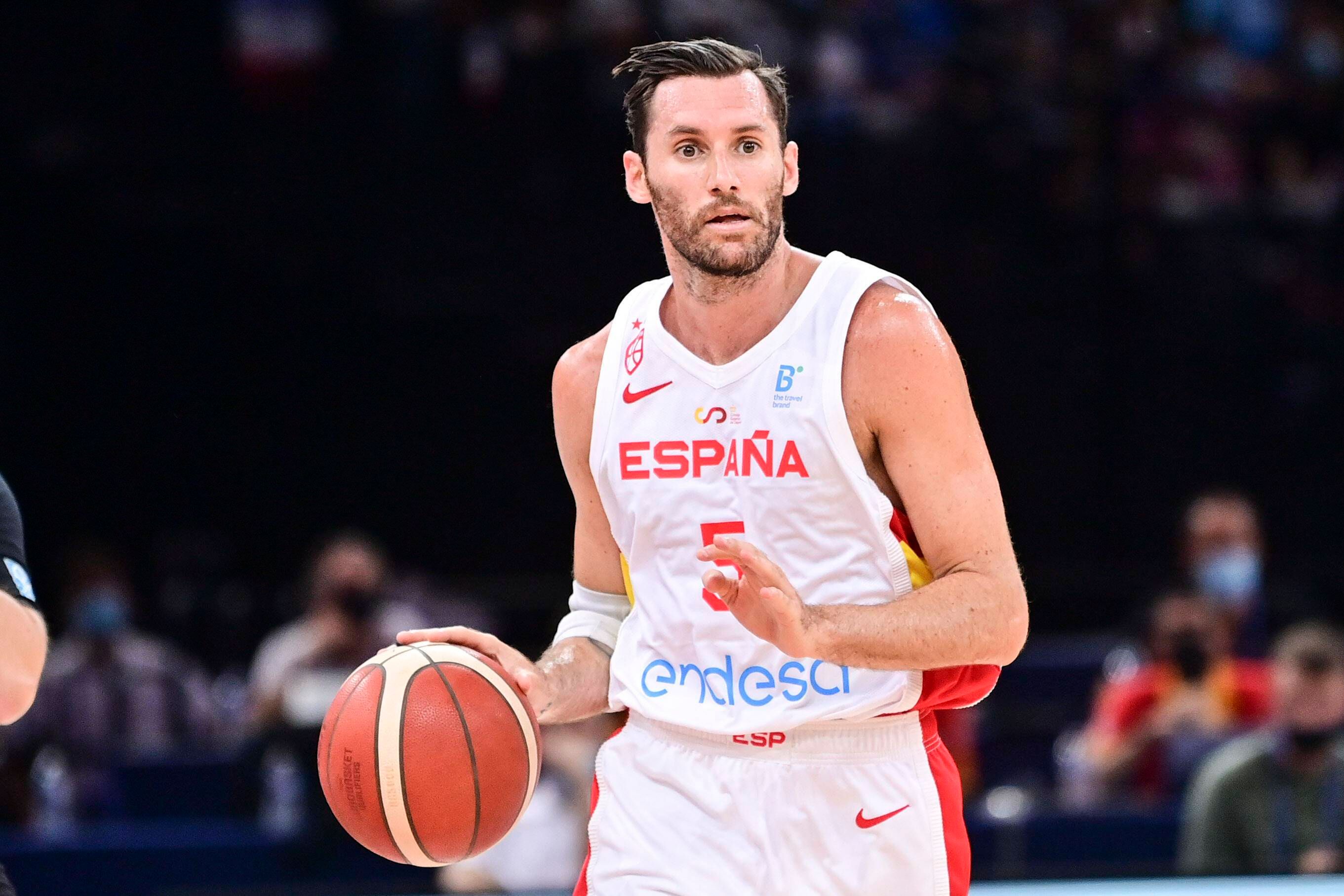  Rudy Fernández, durante un partido con España.