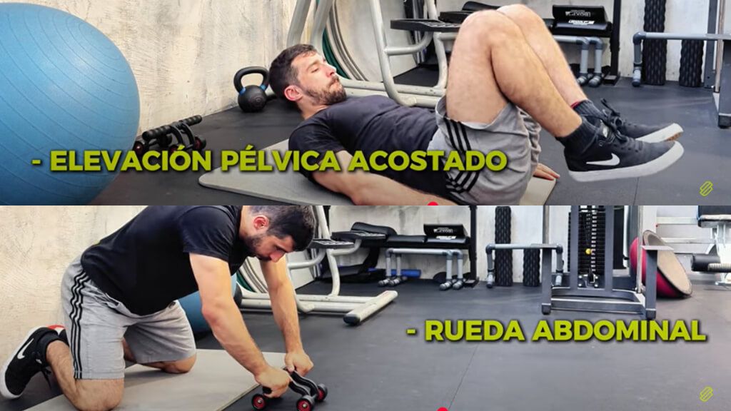  El nutricionista Saúl Sánchez haciendo abdominales (Fotos: Canal de YouTube de @saulnutri)