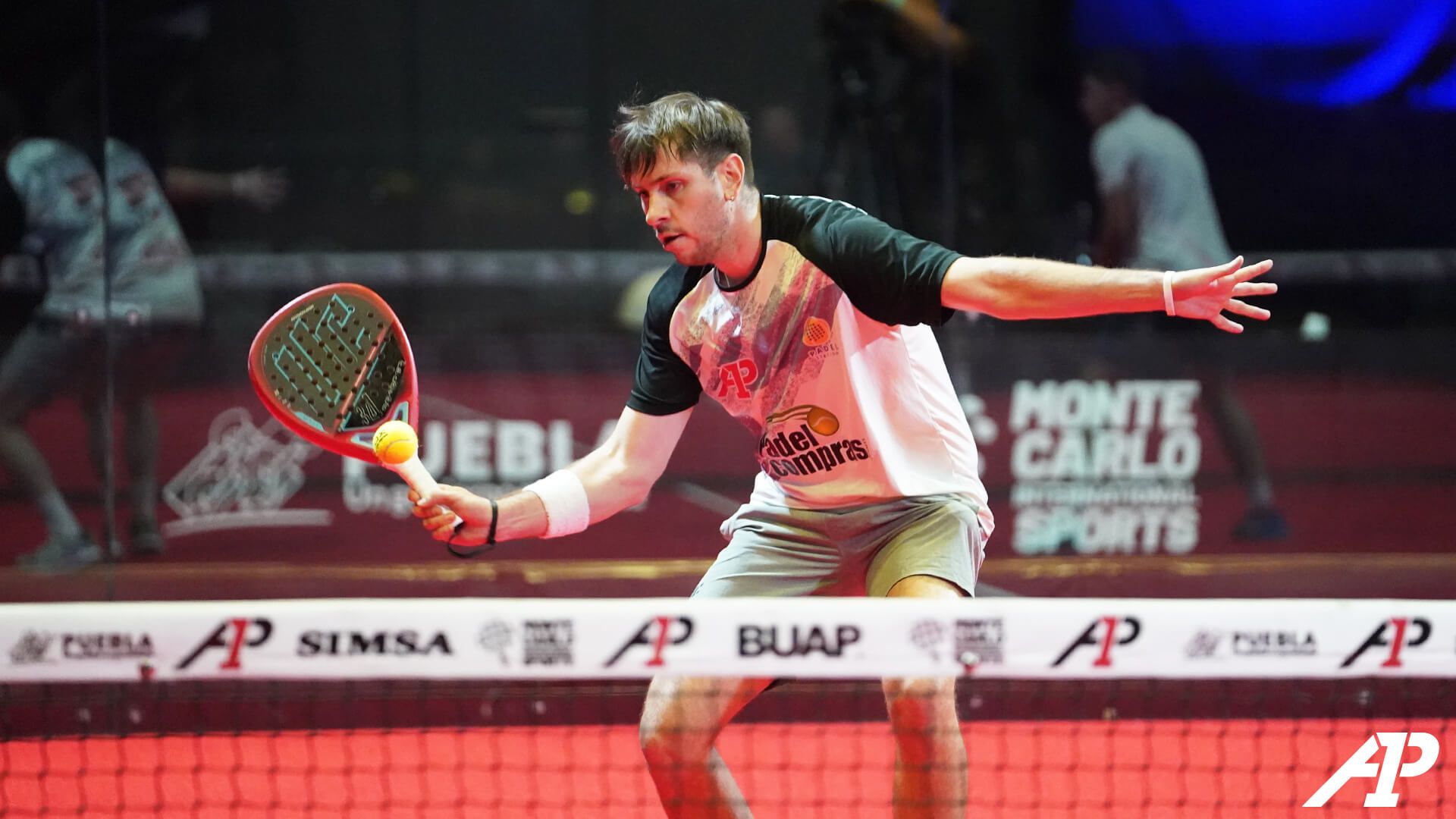  Santi Frugoni durante el torneo de Puebla. (Fuente: AP)