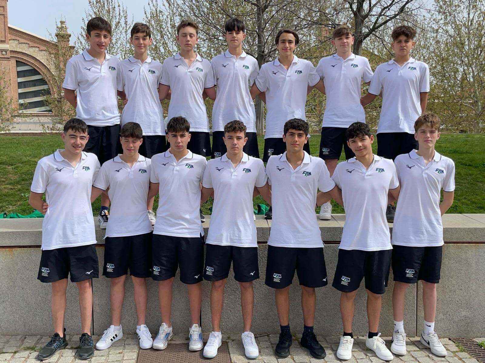 Imagen de la selección andaluza infantil de waterpolo en el Campeonato de España.