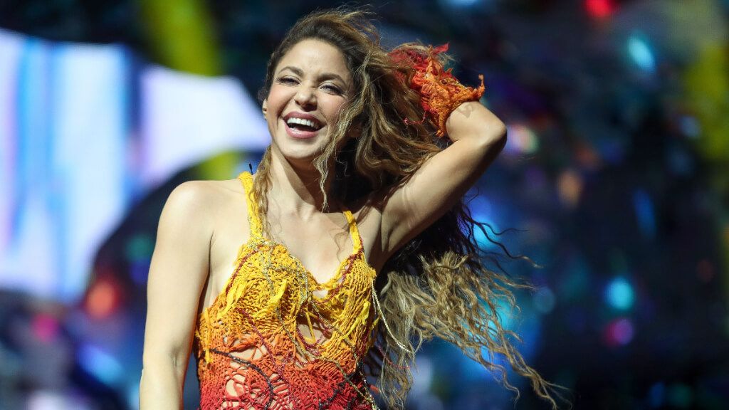  Shakira en una de sus actuaciones