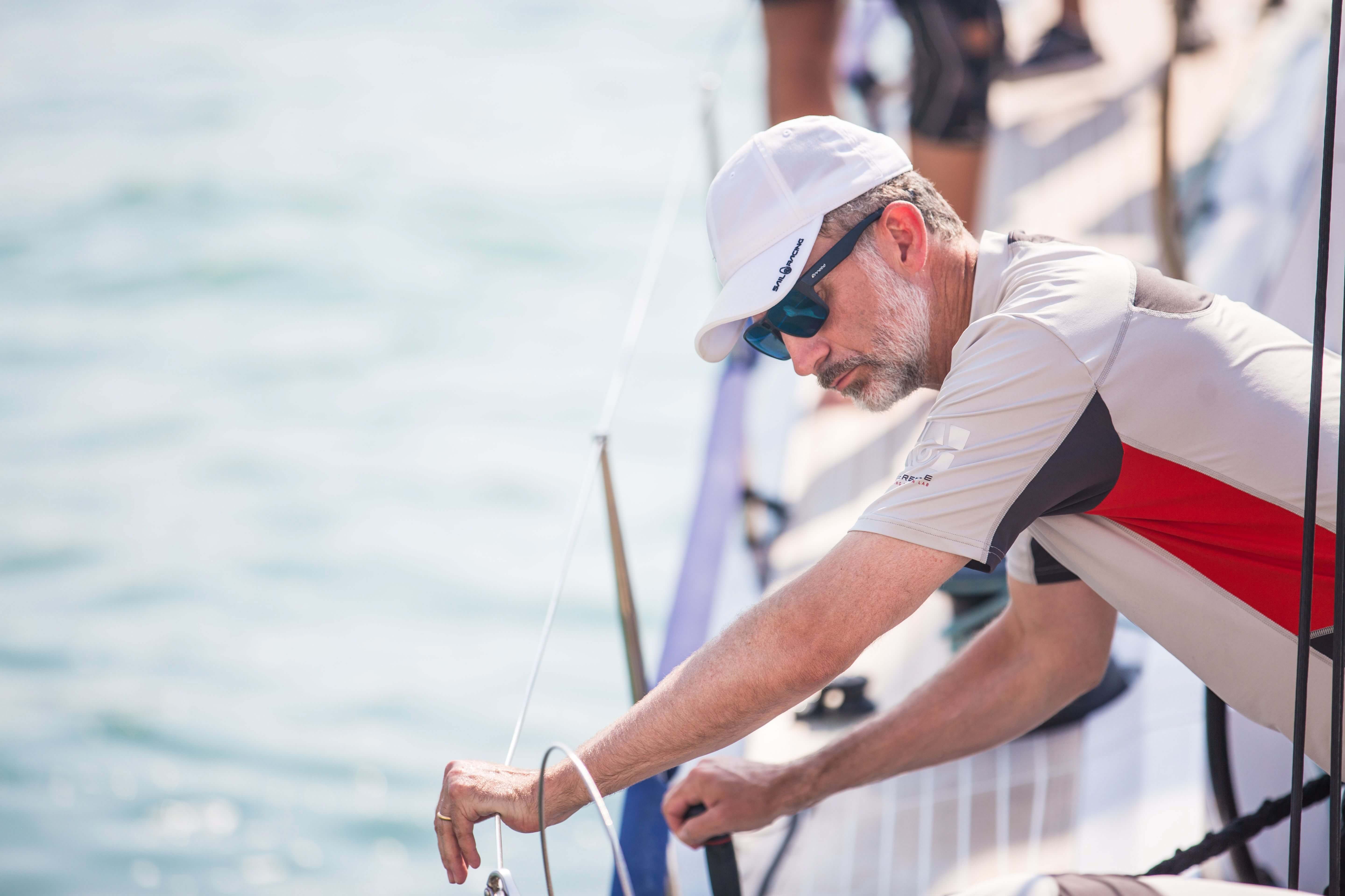  Felipe VI durante una competición de vela