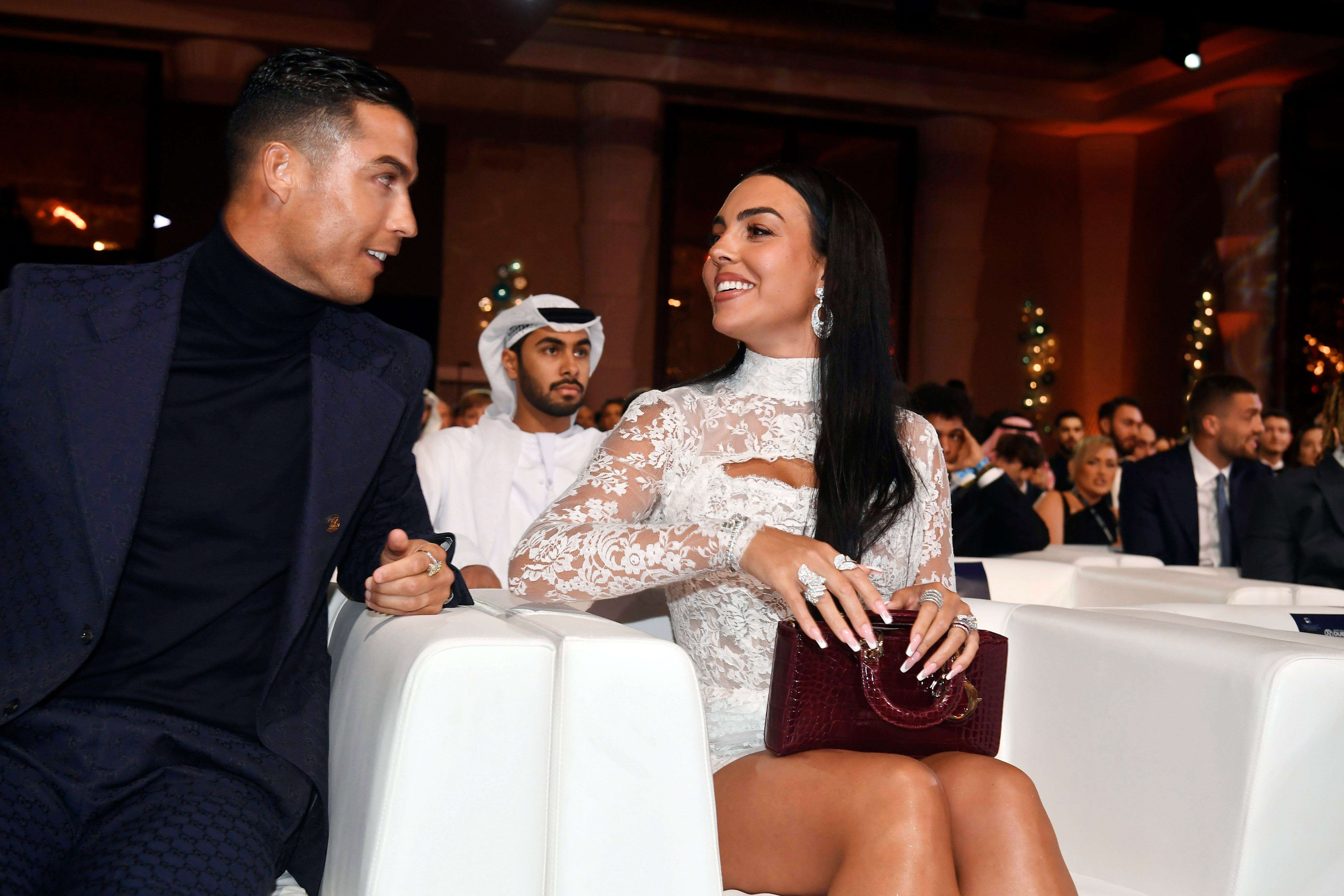  Cristiano y Georgina Rodríguez en la gala de los Globe Soccer (Cordon Press)