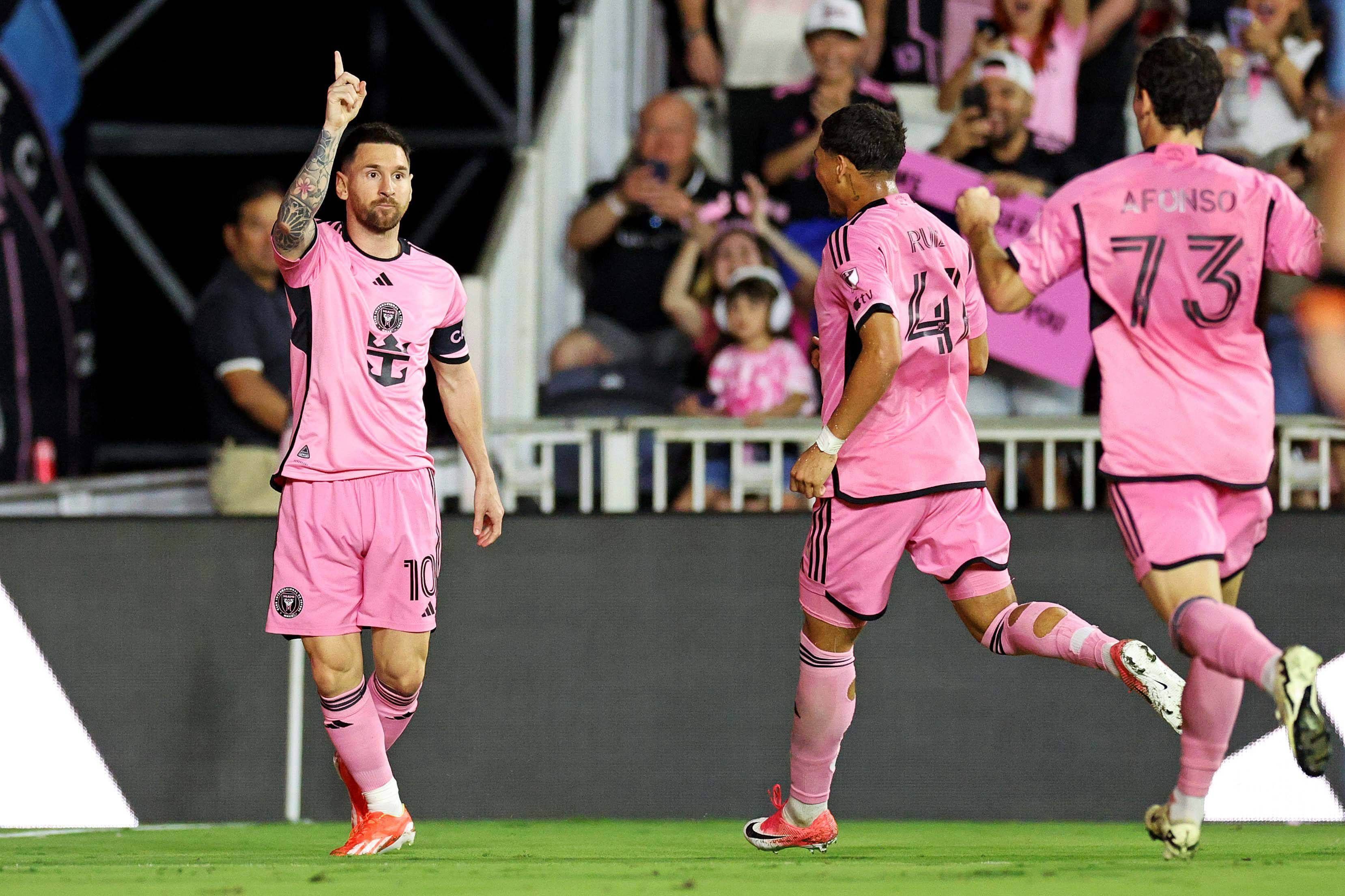  Leo Messi celebrando su gol ante Colorado Rapids (Fuente: Cordon Press)