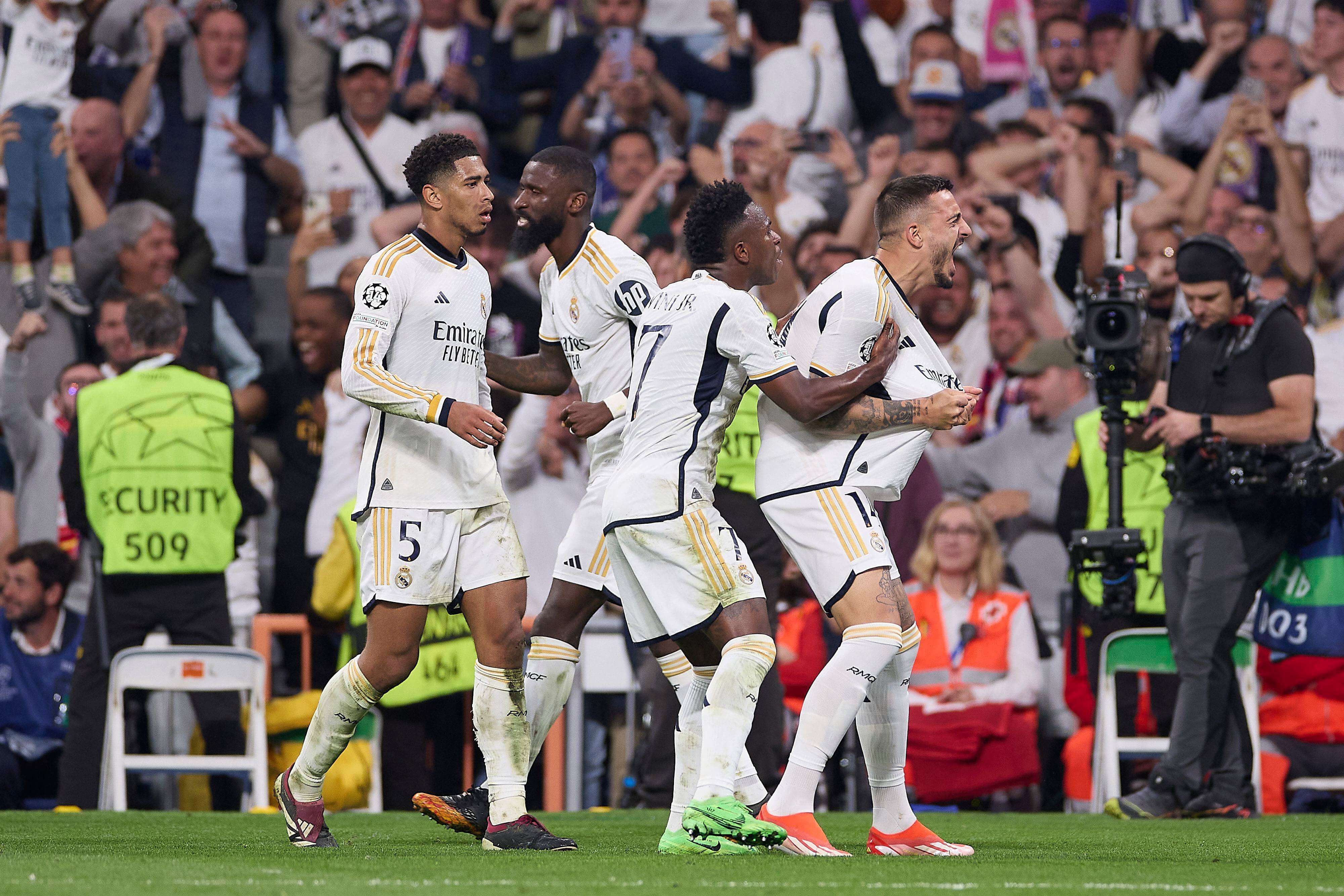  Jude Bellingham celebrando el gol de Joselu (Fuente: Cordon Press)