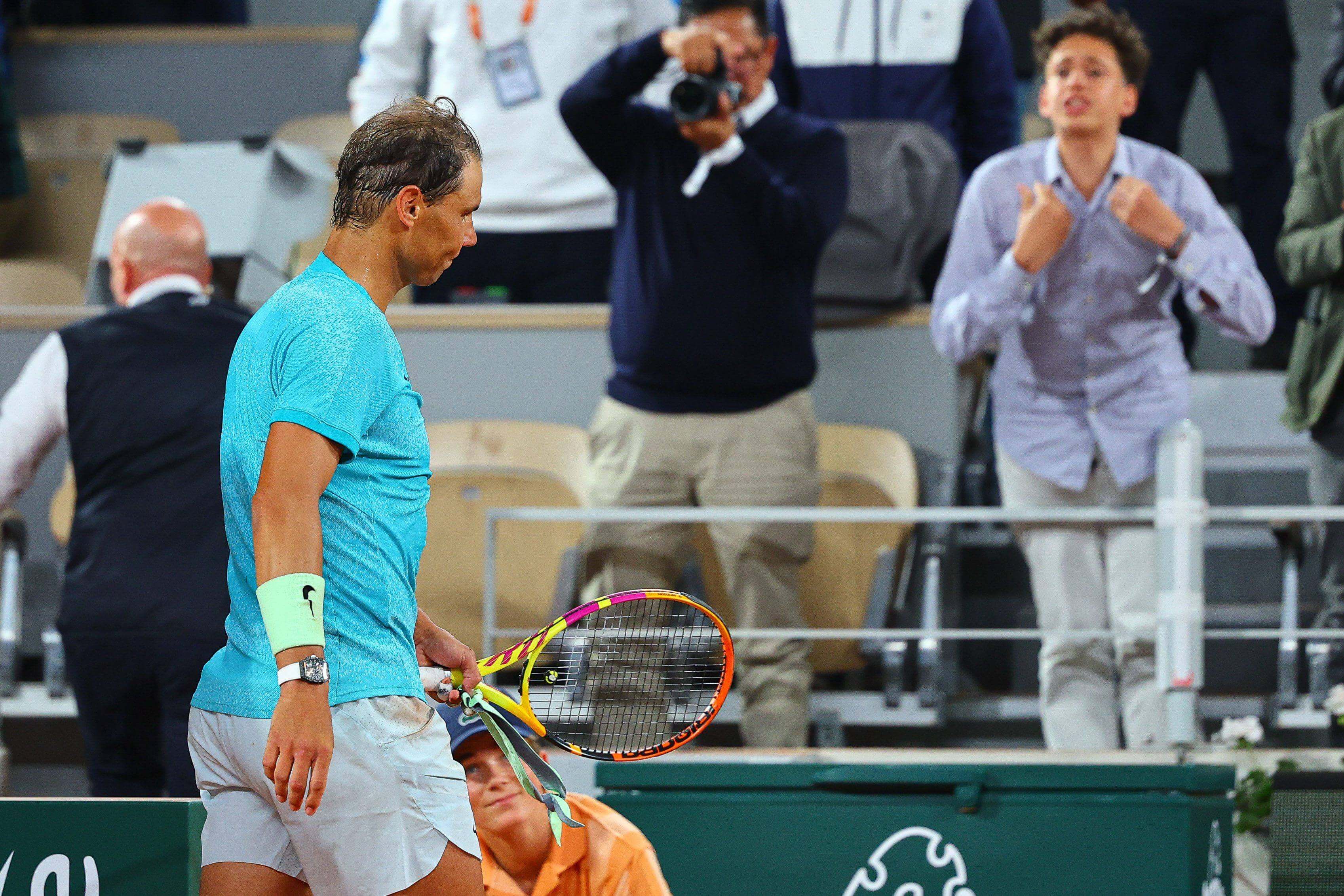  El público, entregado a Rafa Nadal en la Philippe Chatrier