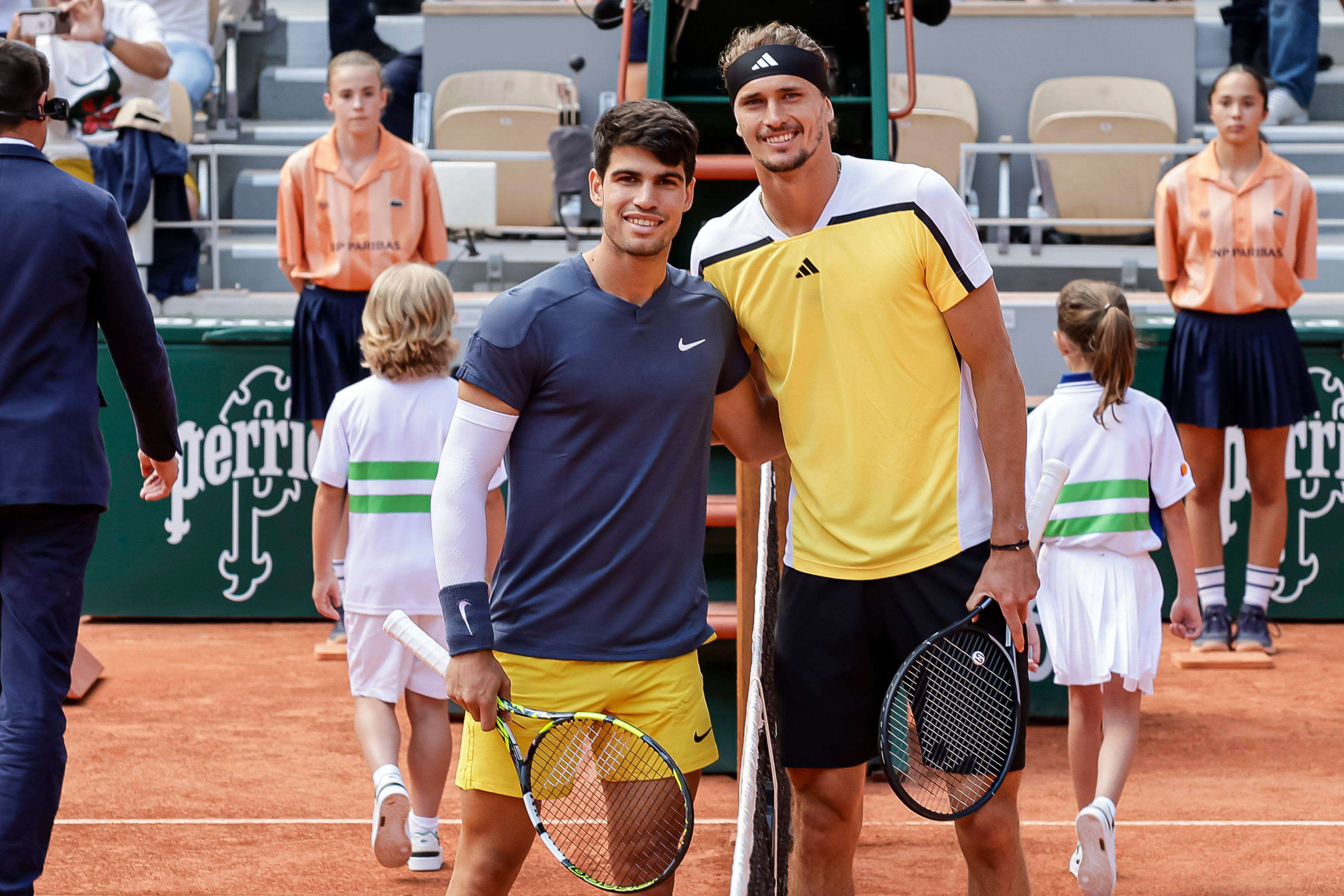 Carlos Alcaraz y Alexander Zverev en la final de Roland Garros