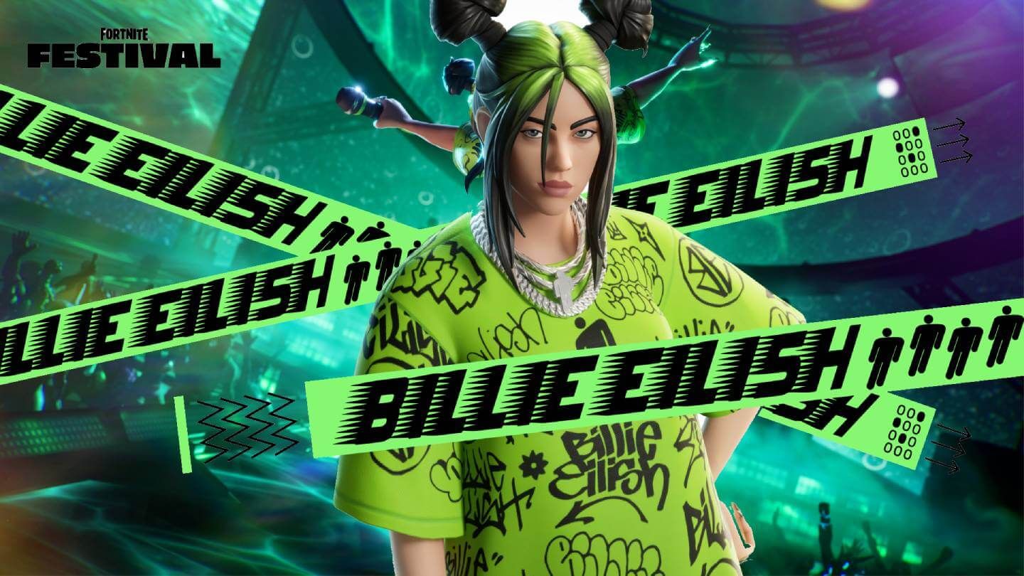 La skin de Billie Eilish en Fortnite Festival - Temporada 3