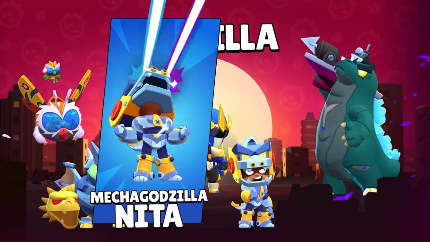 La skin de Nita Mecagodzilla en Brawl Stars
