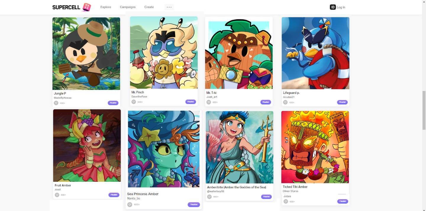  Más skins finalistas de Amber y Mr.P para Brawl Stars