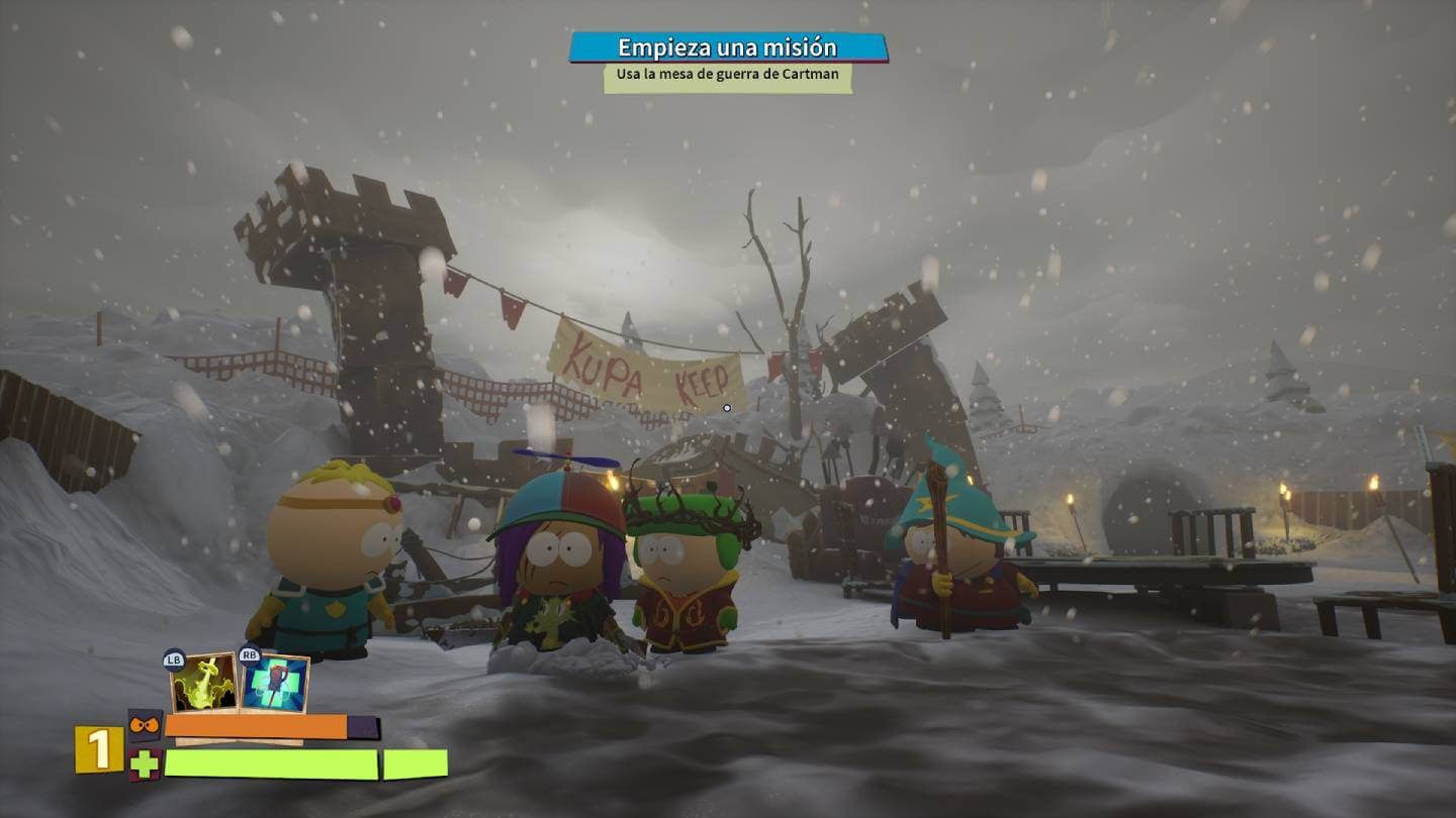 El grupo reunido en el KKK de South Park: Snow Day!