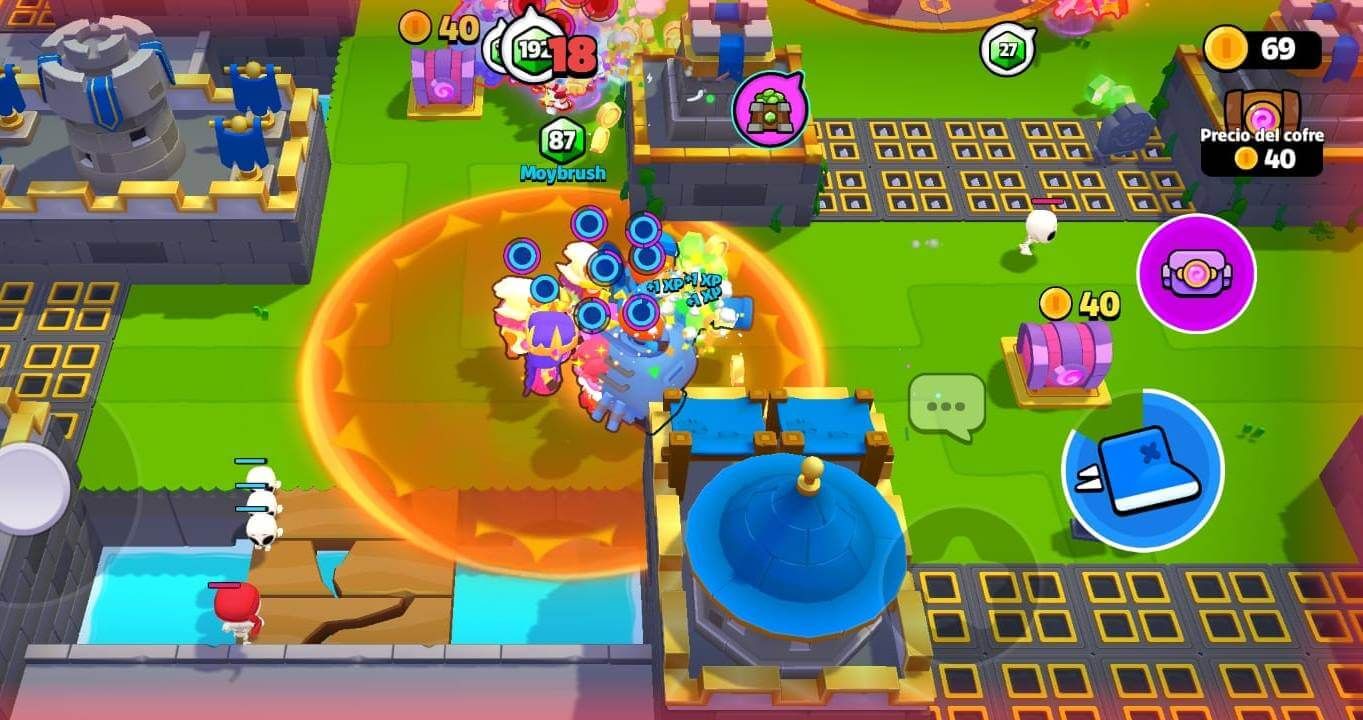 Una batalla en Squad Busters