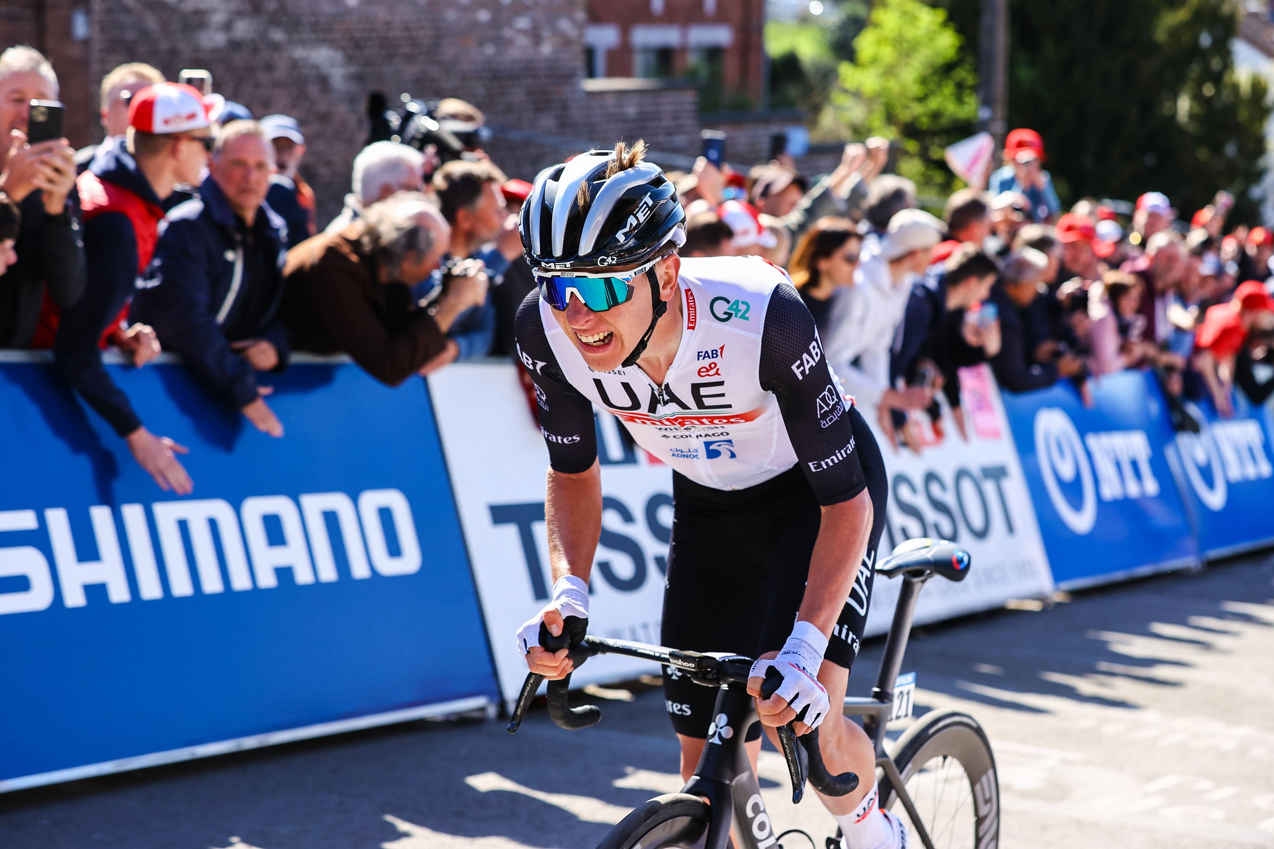  Tadej Pogacar, en la Flecha Valona.