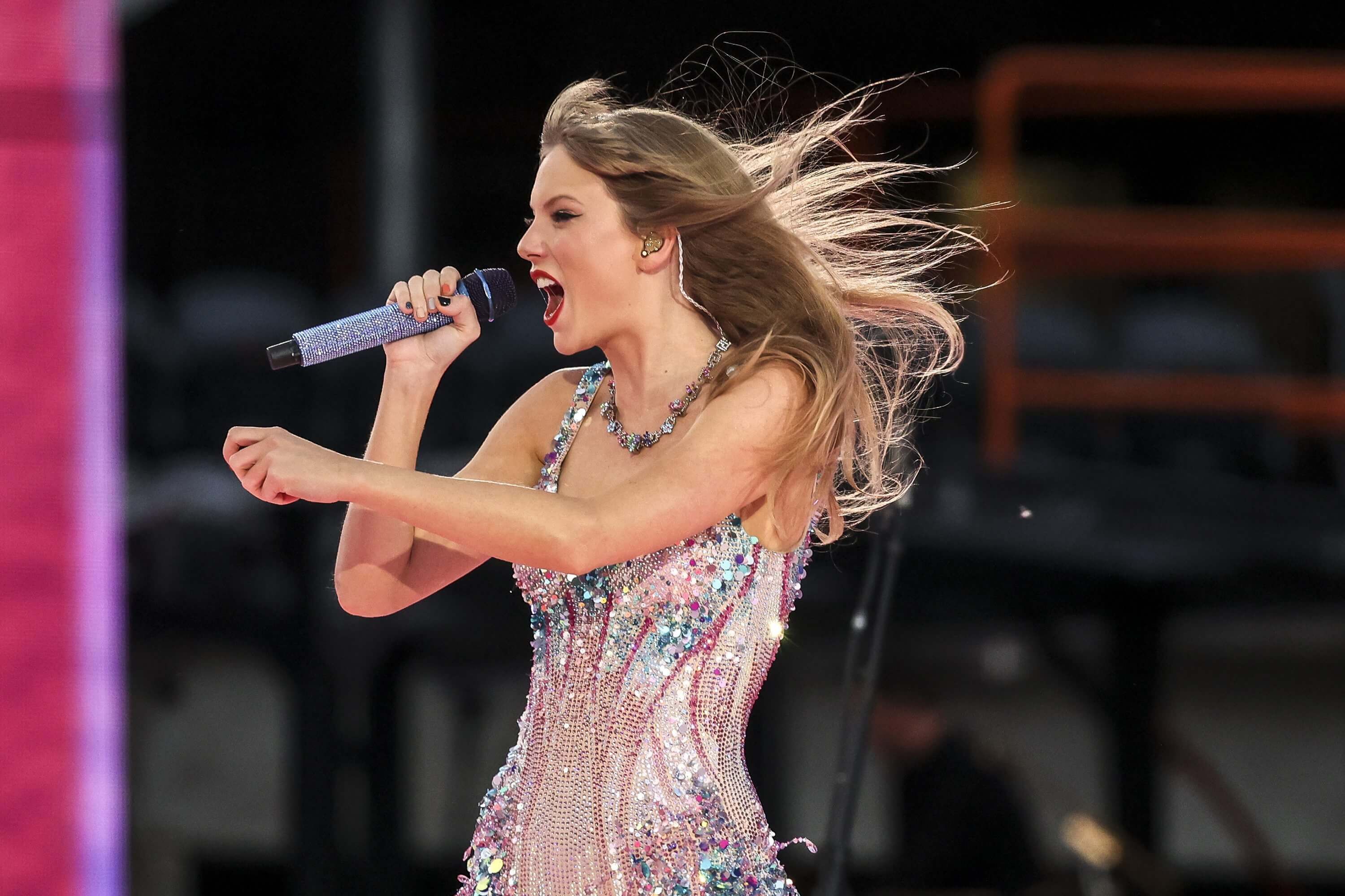  Taylor Swift, durante un concierto en Chicago en 2023