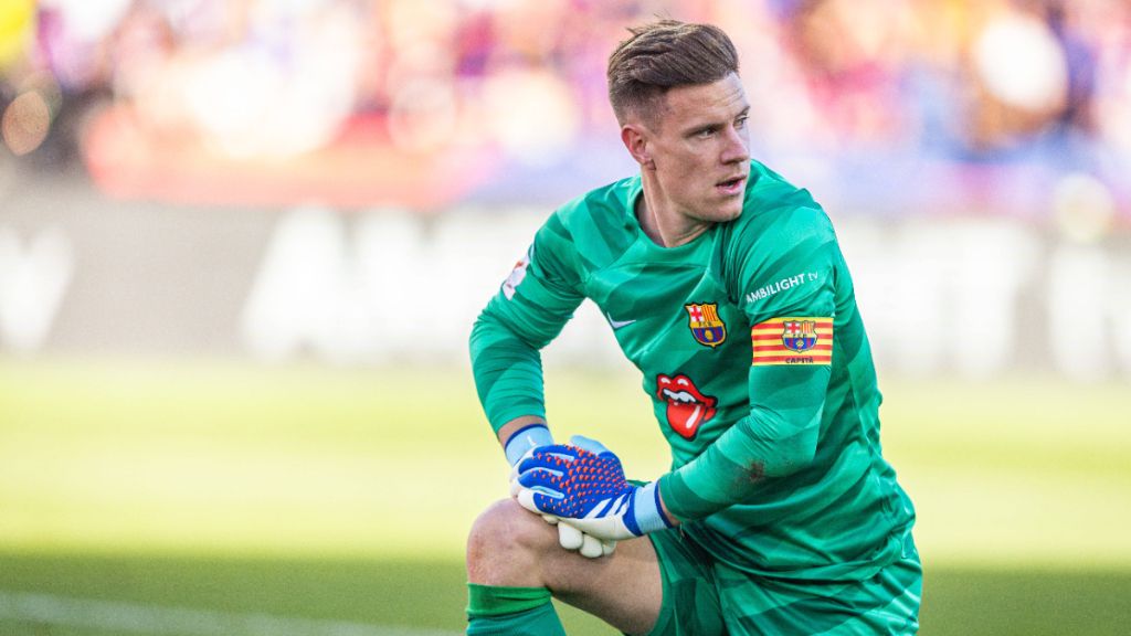 Ter Stegen durante un partido de Champions contra el Real Madrid. (Cordon Press)