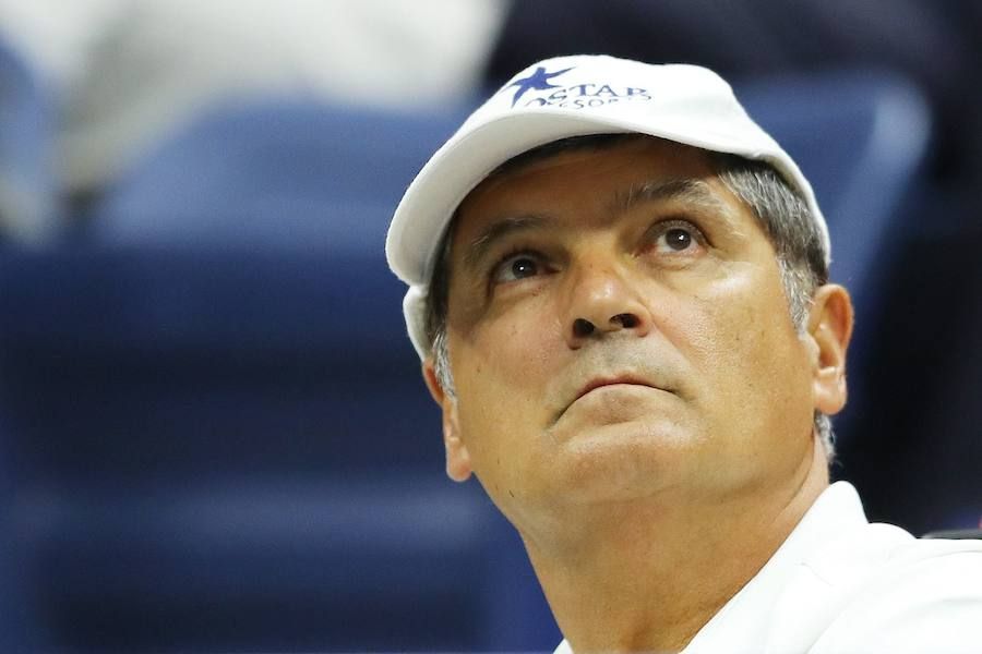  Toni Nadal, en la grada de un partido de su sobrino Rafa.