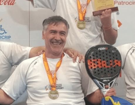  Luis Peinado y la selección de pádel en silla de ruedas