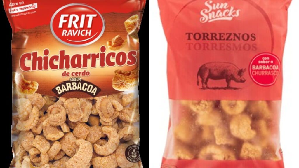 Bolsas de torreznos afectados por la presencia de Salmonella