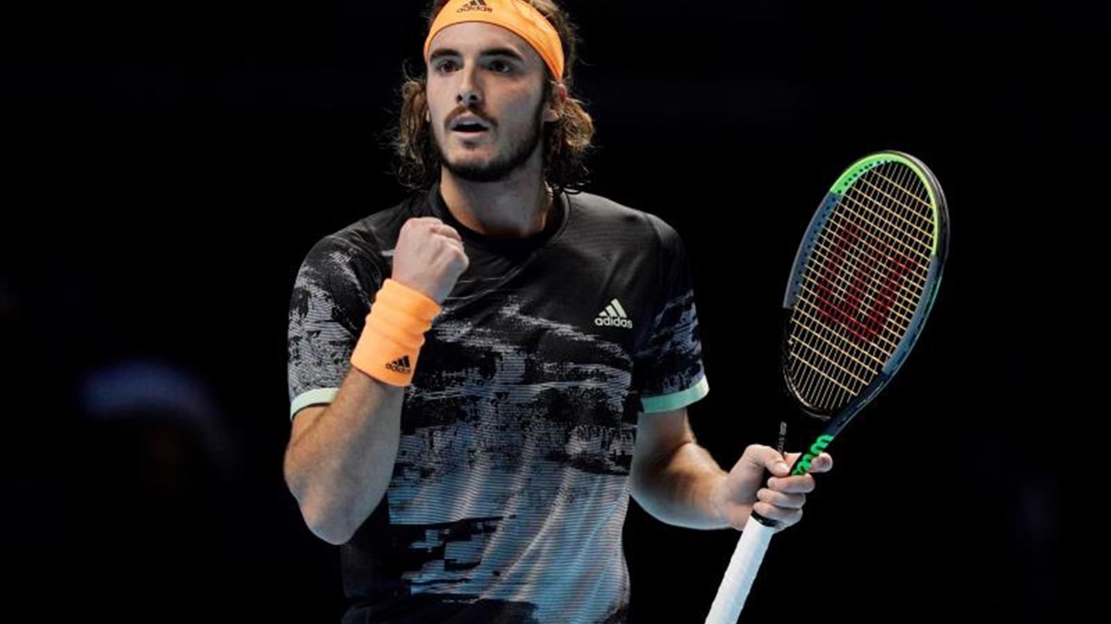  Tsitsipas, durante las Finales ATP de Londres 2019.