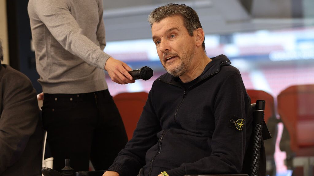  Juan Carlos Unzué en la presentación de su documental en El Sadar