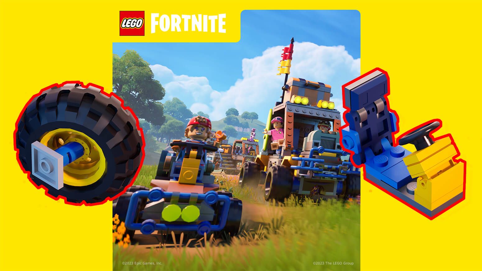  Los vehículos para LEGO Fortnite