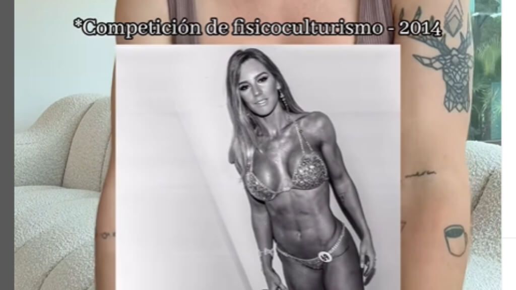  El físico de Verónica Costa cuando competía en fisicoculturismo