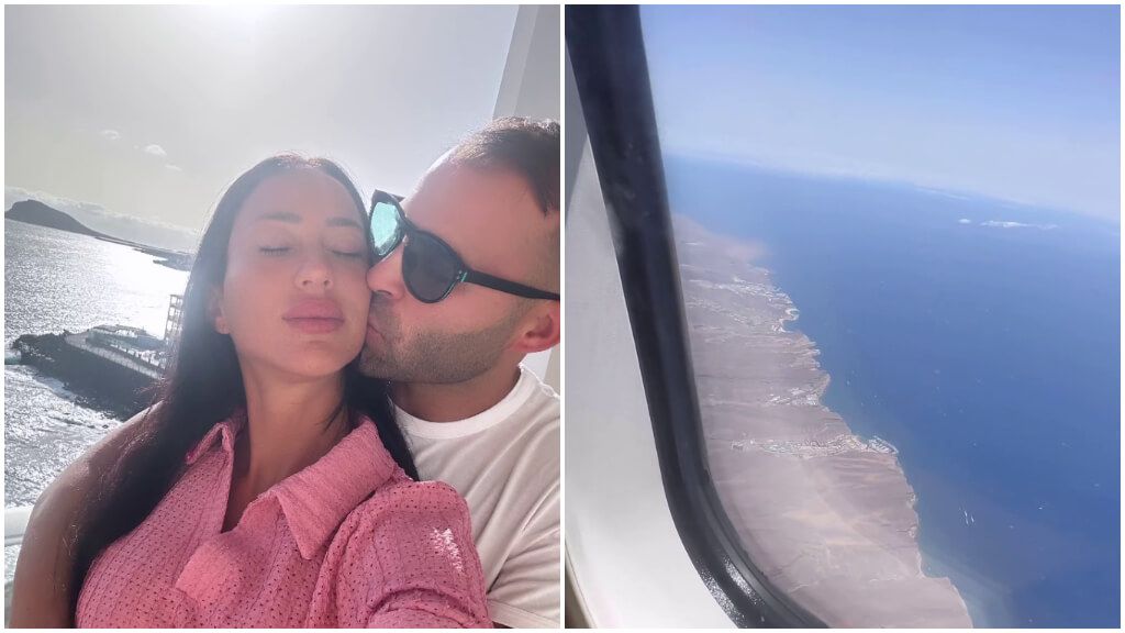 Aurah Ruiz y Jesé Rodríguez en un viaje para celebrar su aniversario (@aurah.ruiz)