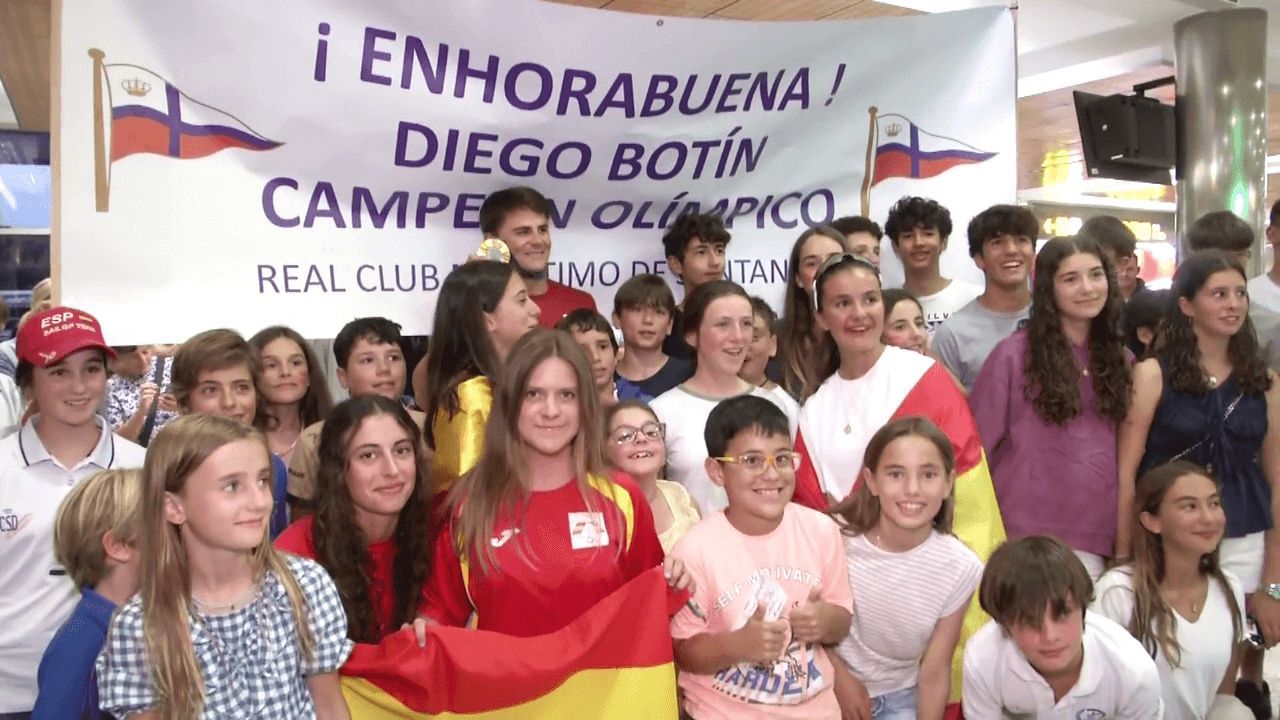  Diego Botín en su llegada a Santander