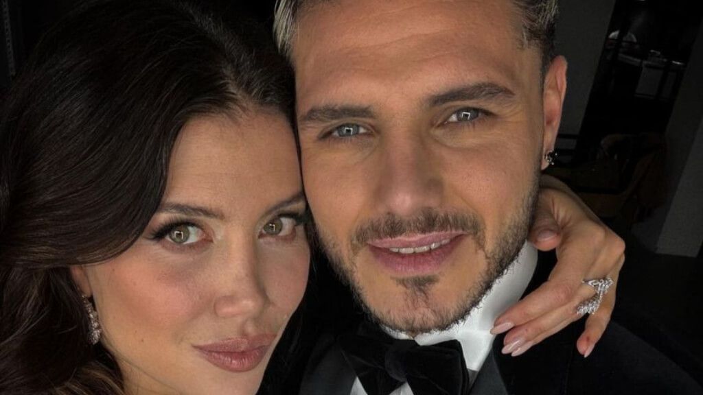  Wanda Nara y Mauro Icardi, posando juntos (RR.SS)