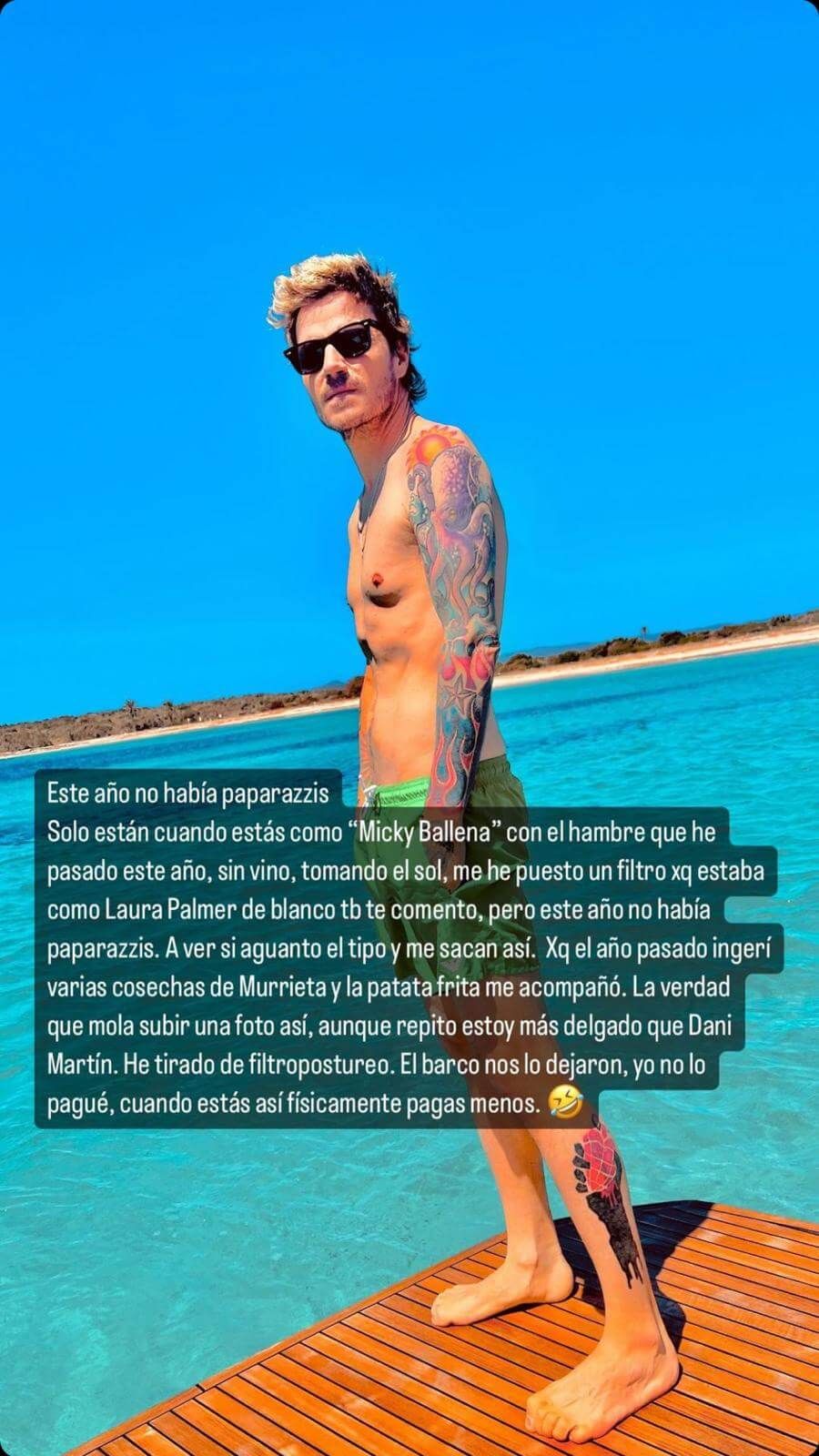  Dani Martín y su reflexión en redes sociales