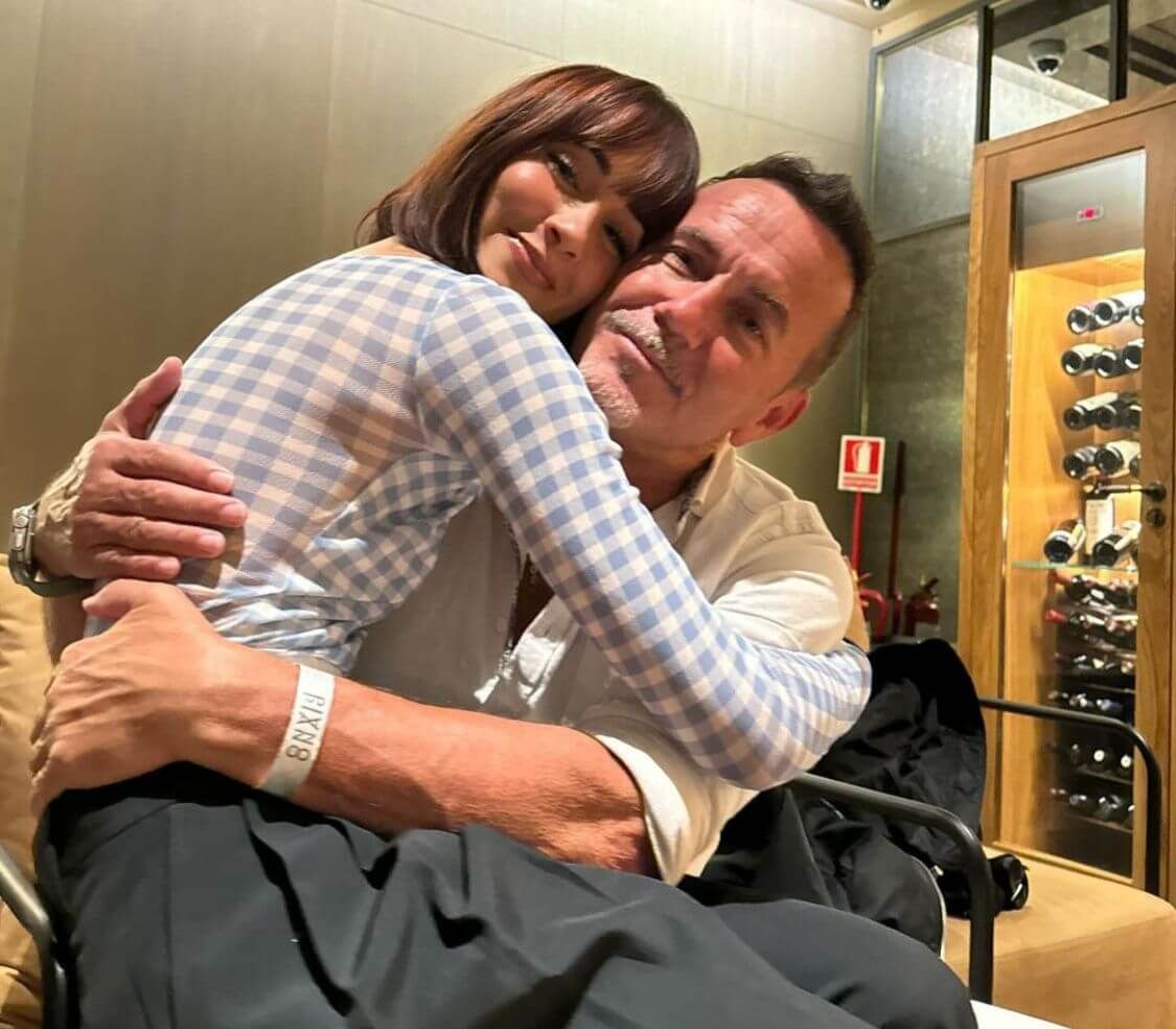  Aitana con su padre, Cosme Ocaña
