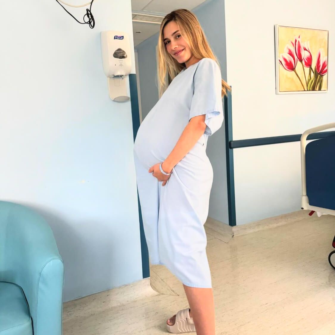 Karen Gonçalves antes de dar a luz