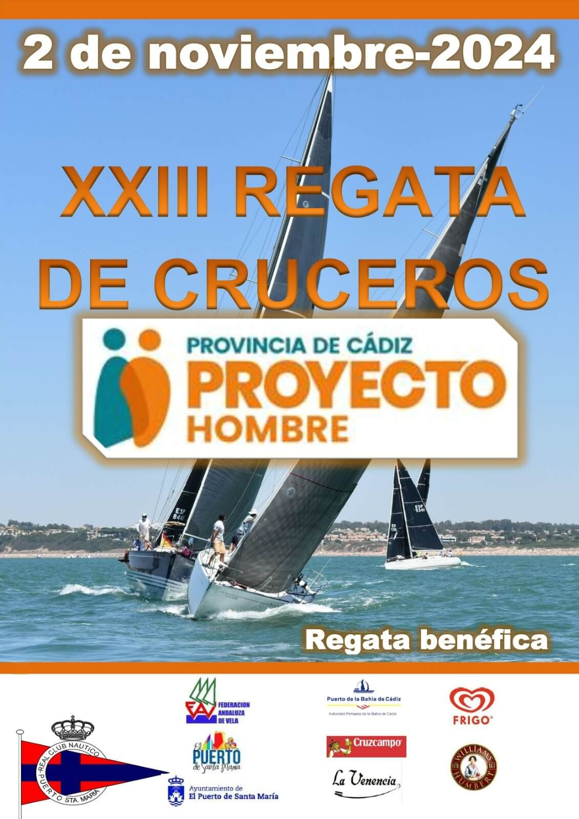  Cartel de la XXIII edición de la Regata Proyecto Hombre.