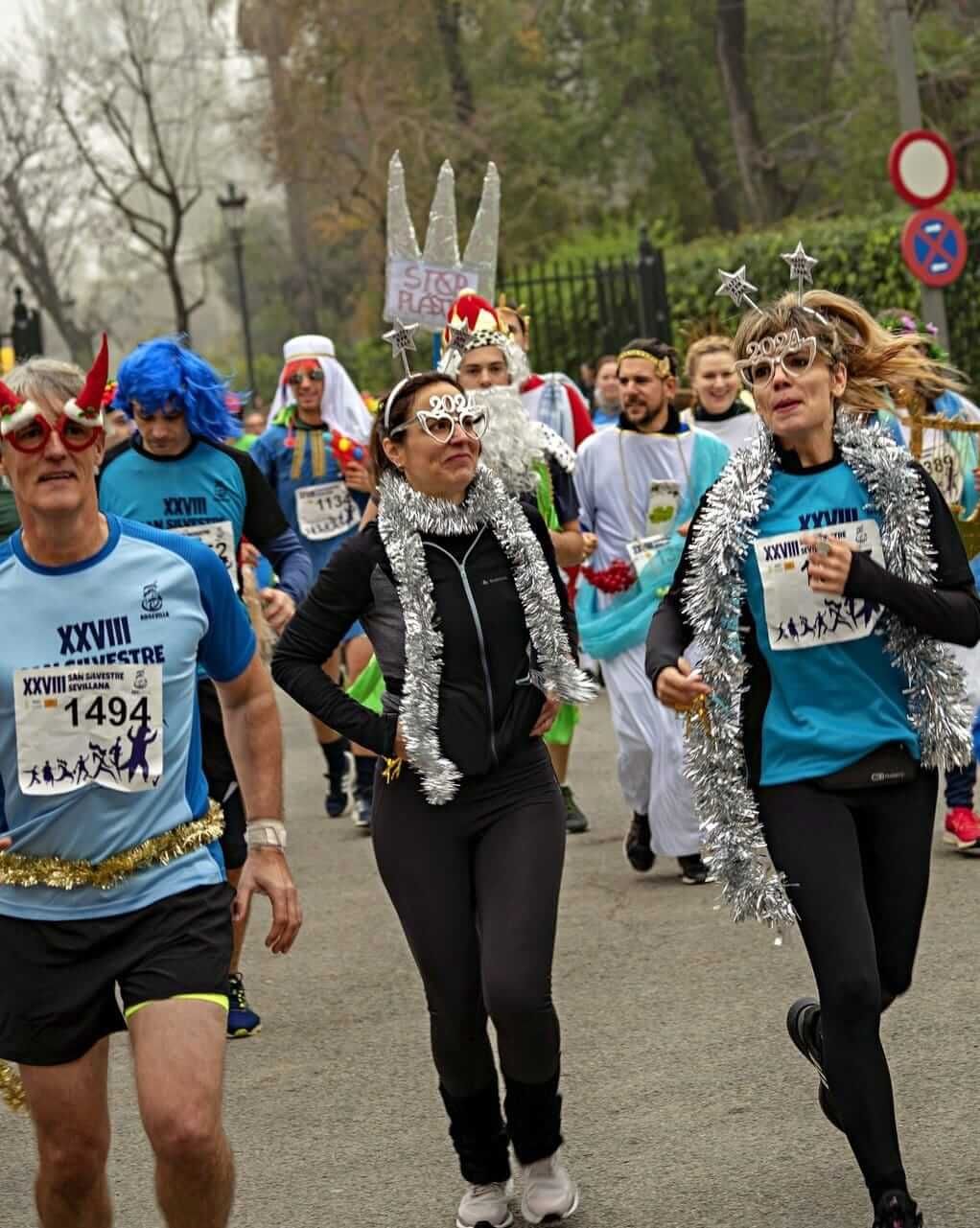  Corredores de la San Silvestre sevillana en la edición de 2023.