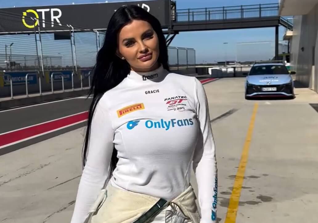  Renée Gracie, piloto de automovilismo y creadora de contenido en Onlyfans.