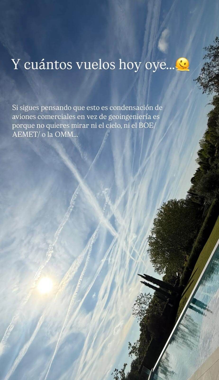  La imagen de Paddy Noarbe hablando sobre geoingeniería (Instagram: @paddy.8)