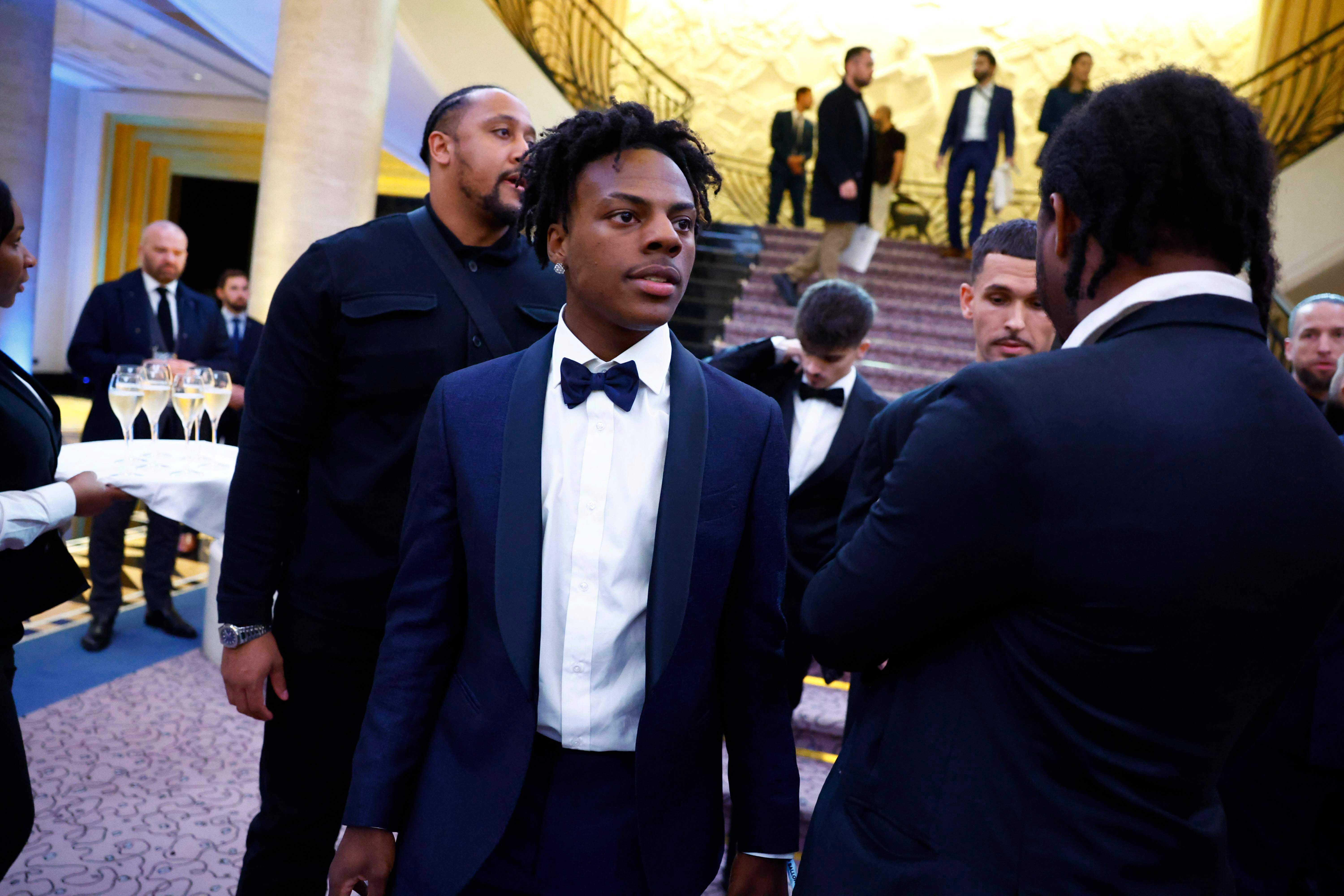 IShowSpeed en la gala del Balón de Oro.