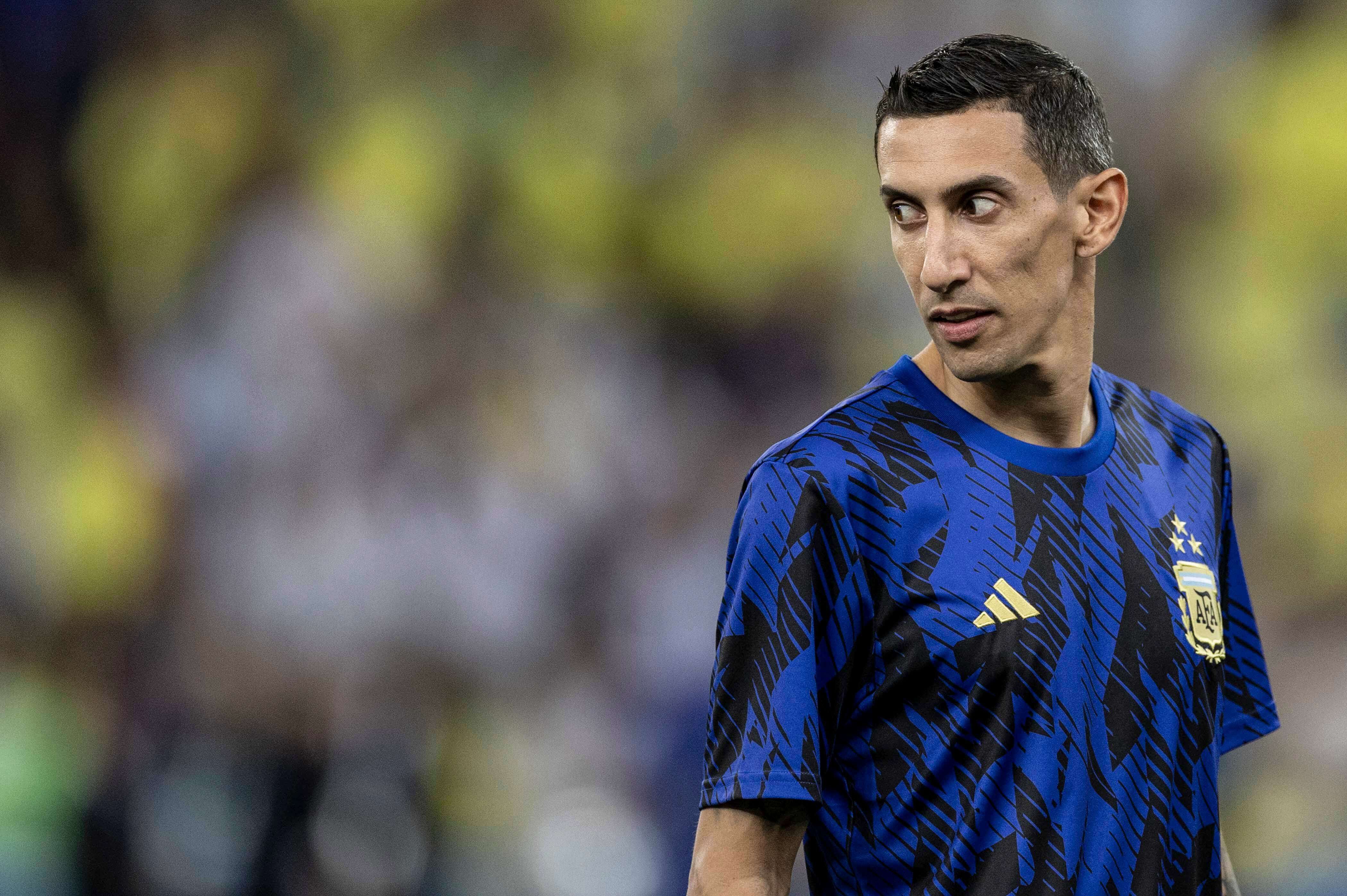 Ángel di María, con la selección argentina.