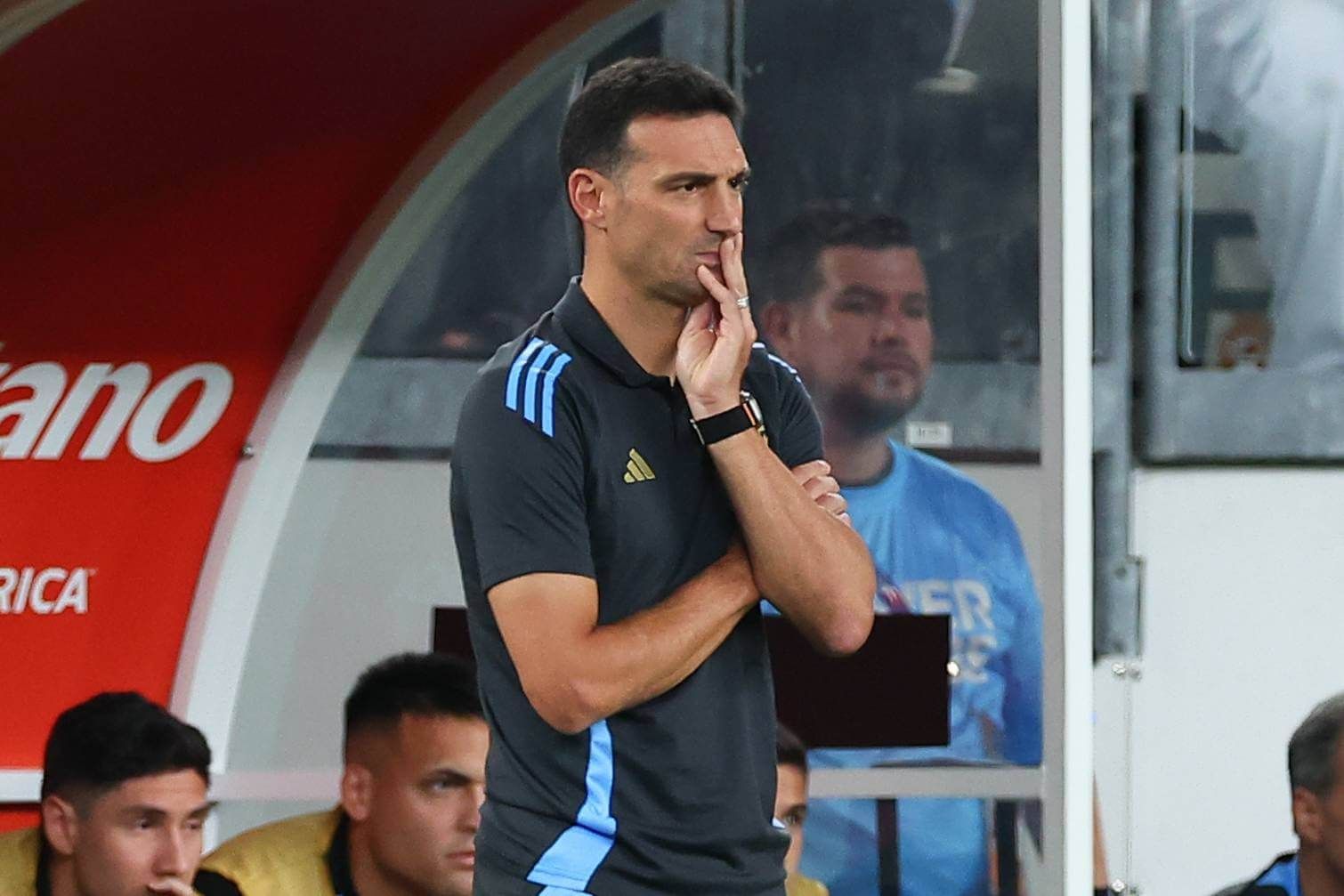  Scaloni durante el partido de Argentina en la Copa América (Cordon Press)