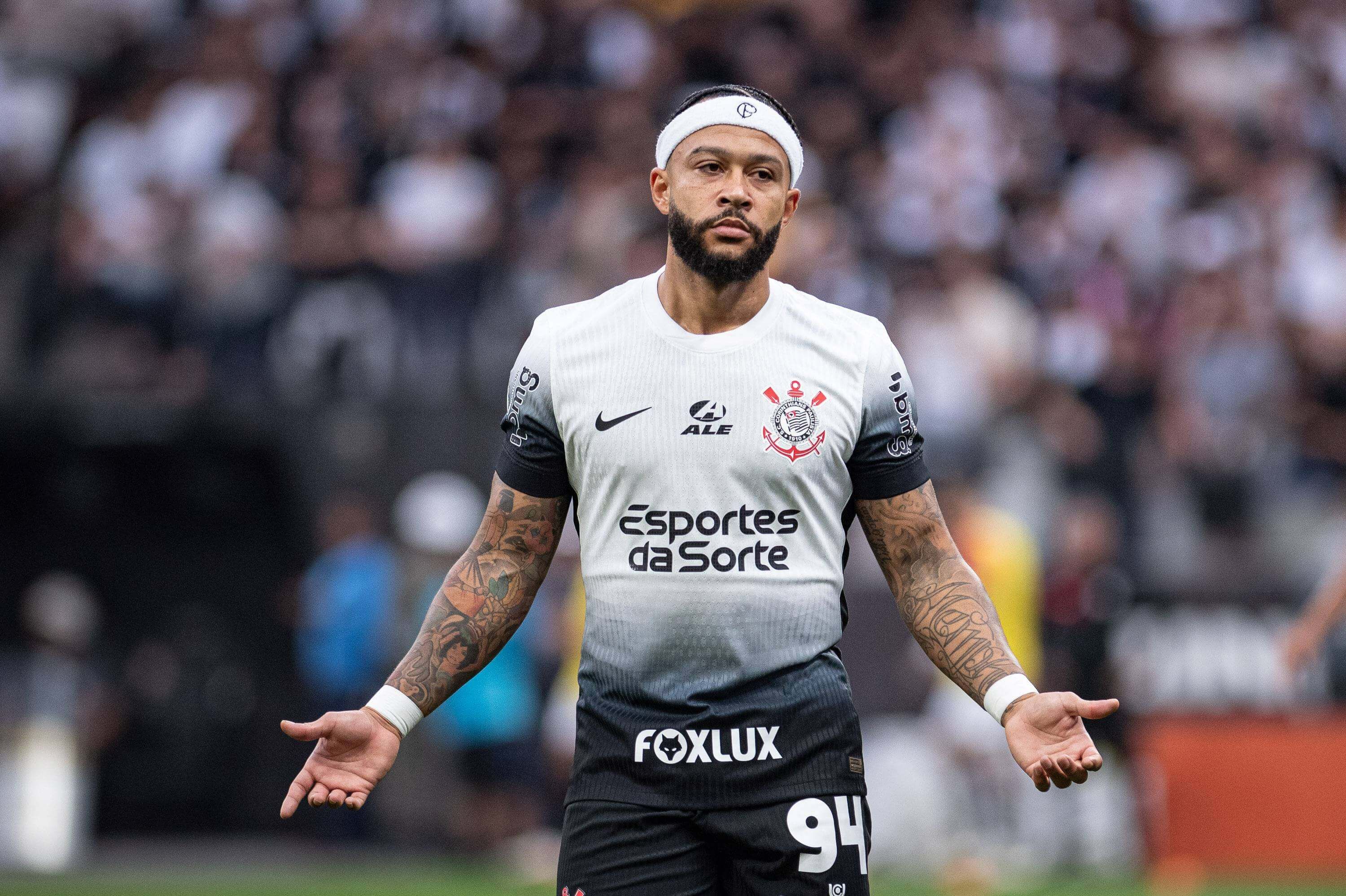 Memphis Depay, con Corinthians.