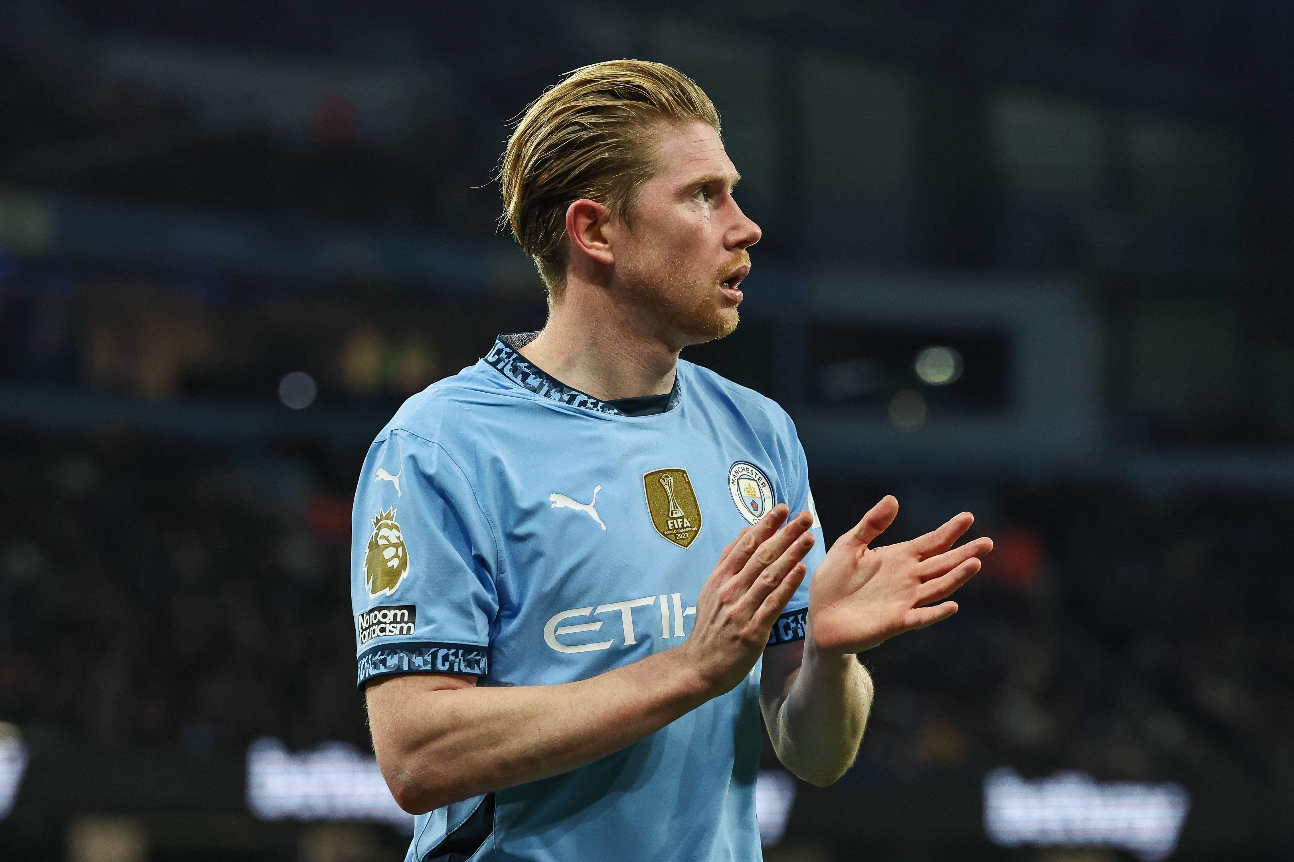  Kevin de Bruyne, en un partido con el Manchester City.