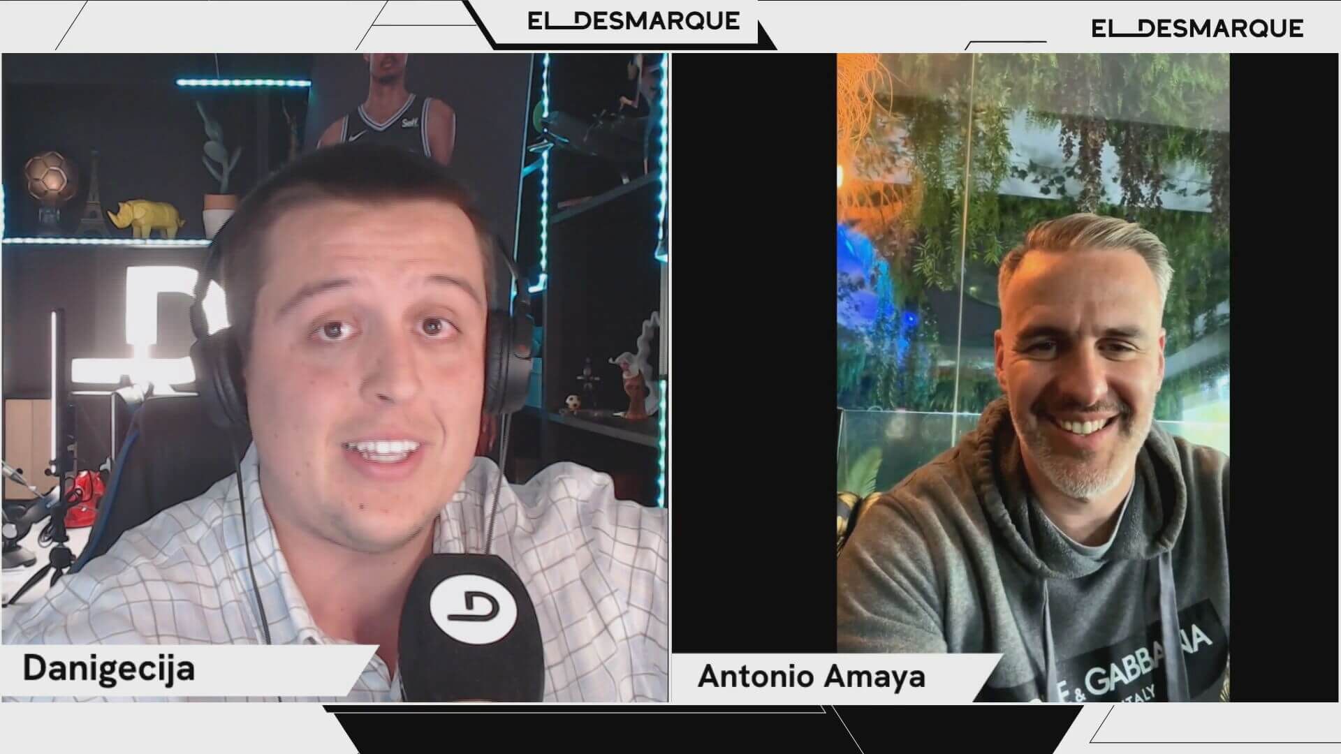 Antonio Amaya, durante su charla en el Twitch de ElDesmarque.