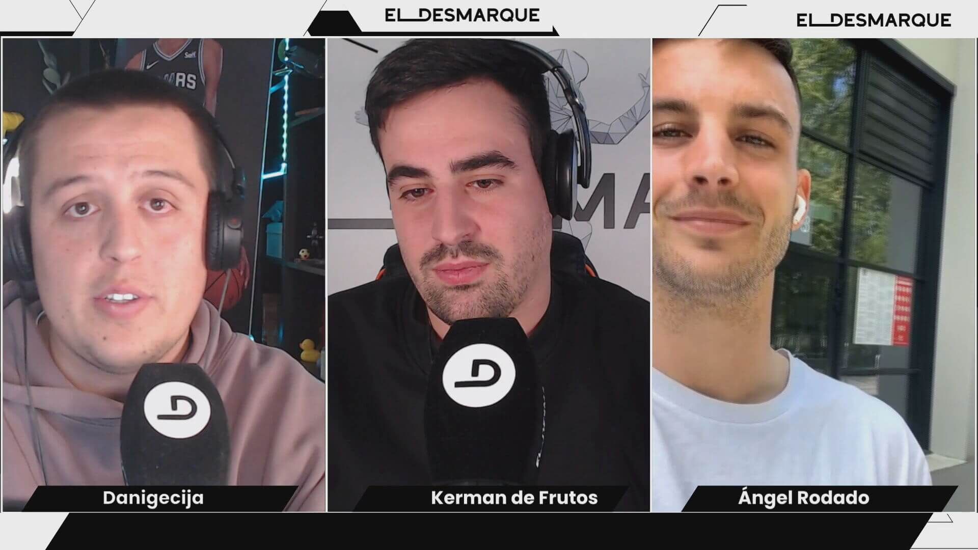  Ángel Rodado, jugador del Wisla Cracovia, en el canal de Twitch de ElDesmarque