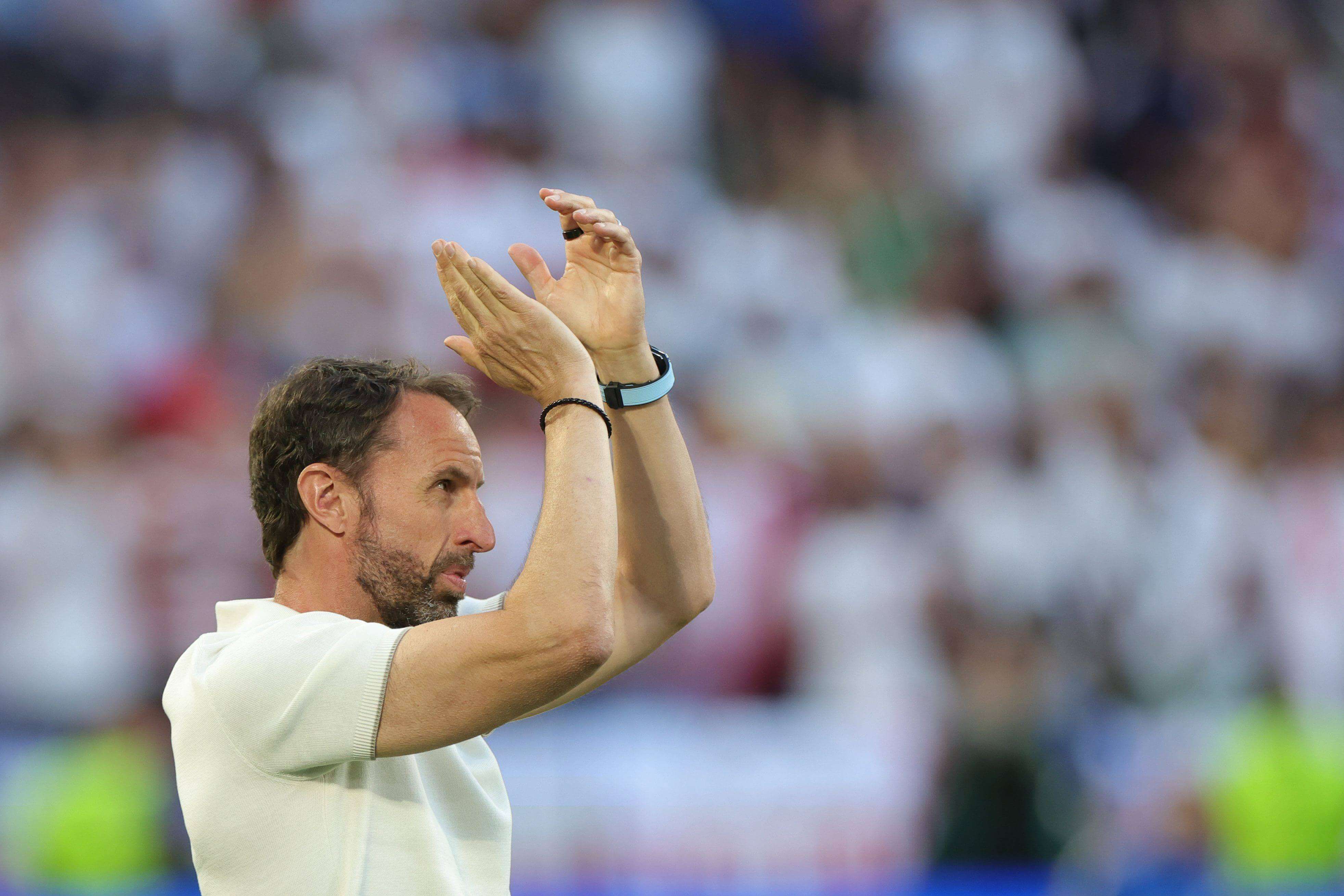  Gareth Southgate en el partido contra Eslovenia