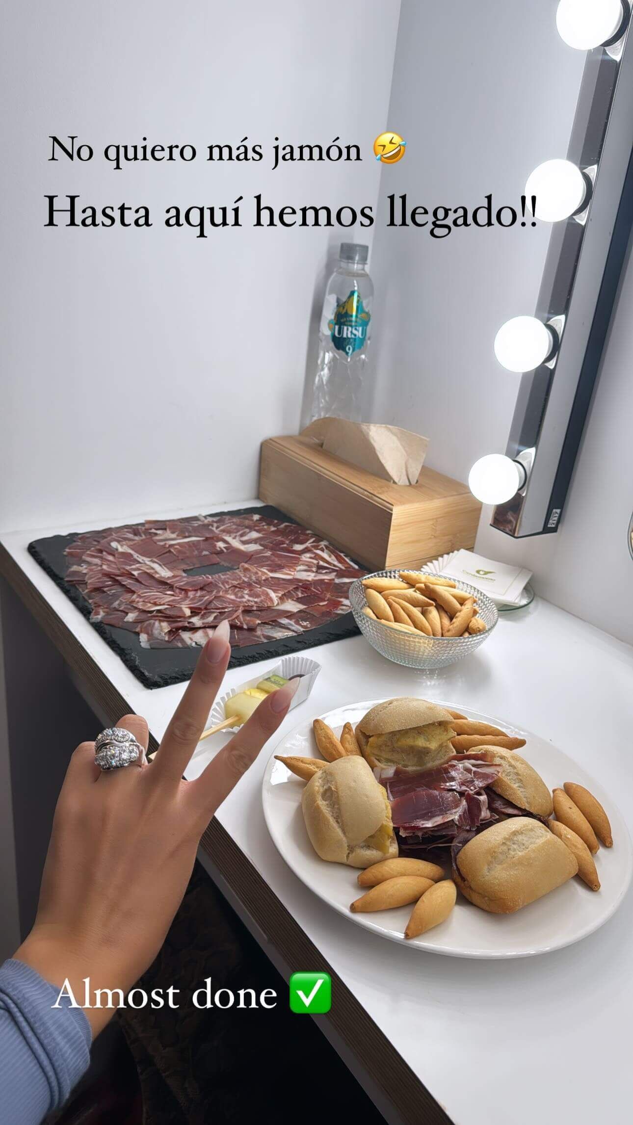  Georgina Rodríguez, ¿harta del jamón ibérico? (Instagram: @georginagio)