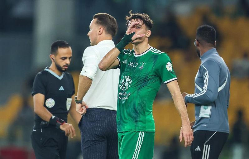 Gabri Veiga celebra un gol con el Al Ahly.