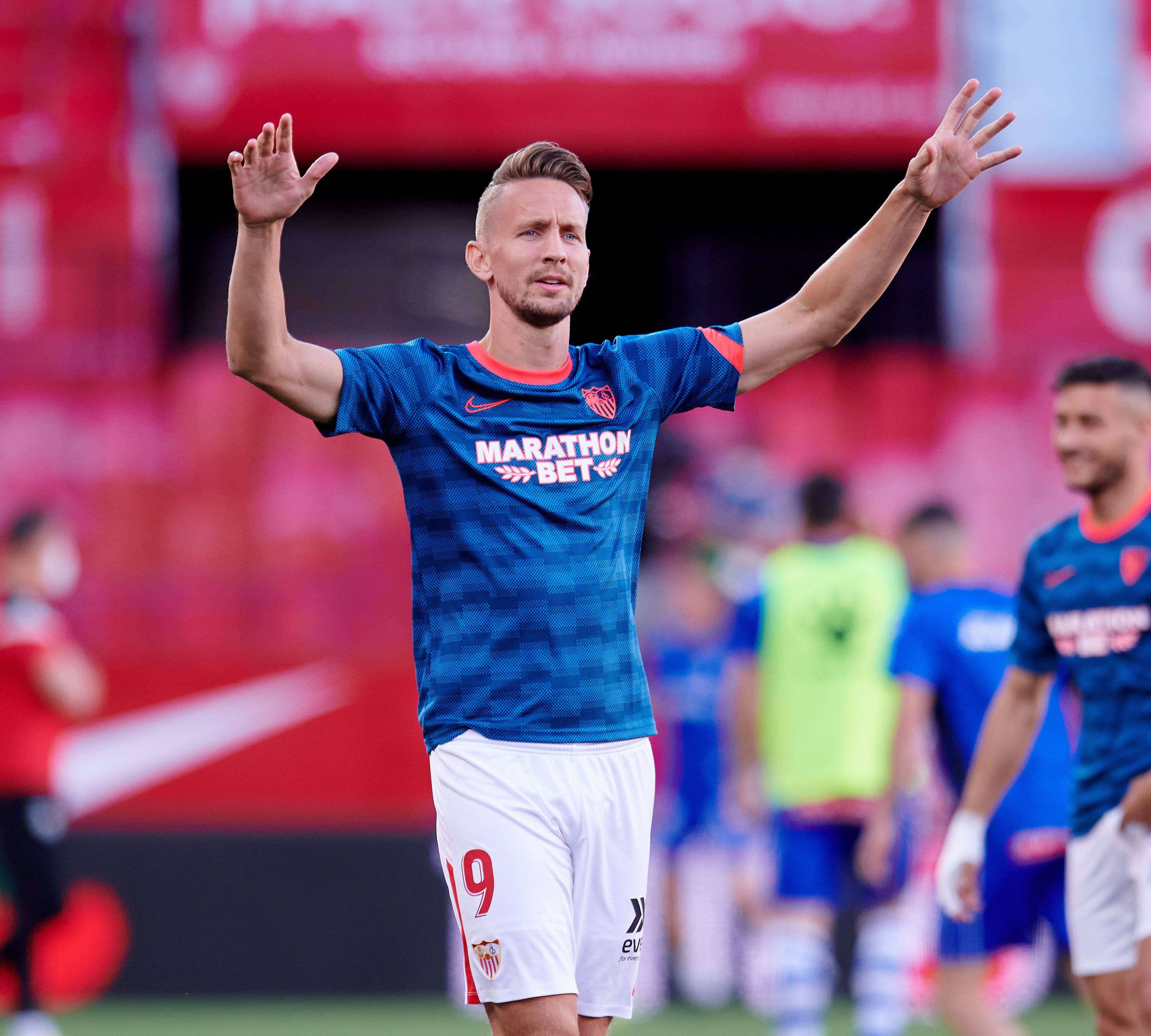  Luuk De Jong durante su etapa en el Sevilla (Cordon Press)